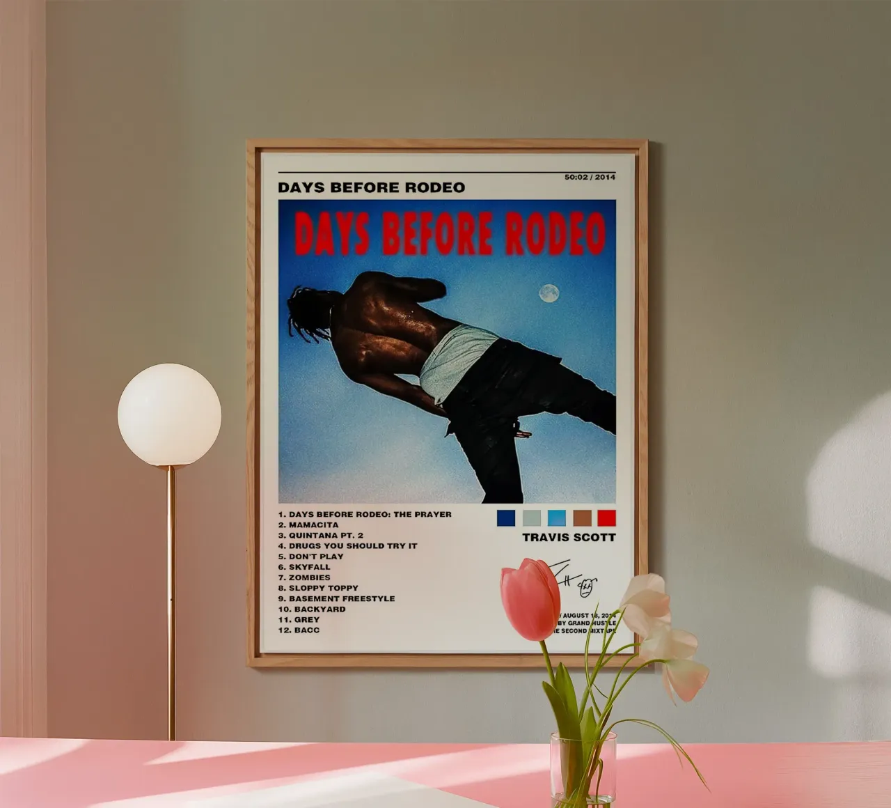 Travis Scott Days Before Rodeo alluminio dibond da Raptor Metafora