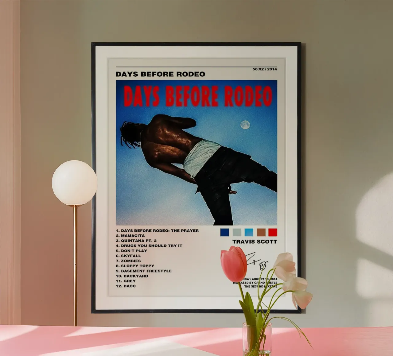 Travis Scott Days Before Rodeo carta hahnemühle da Raptor Metafora