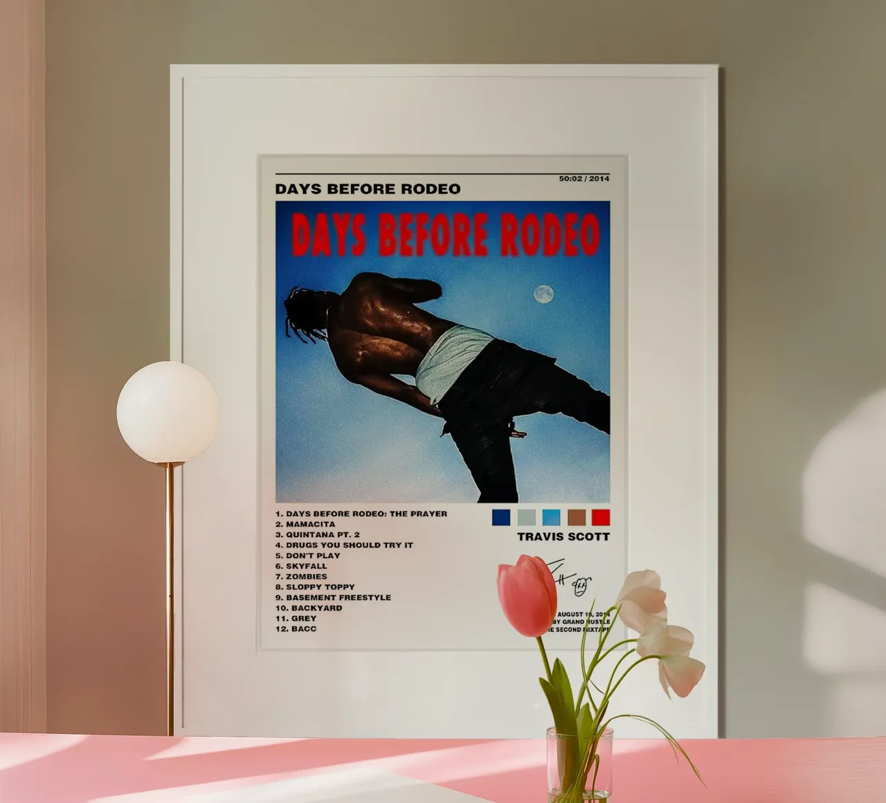 Travis Scott Days Before Rodeo carta hahnemühle da Raptor Metafora