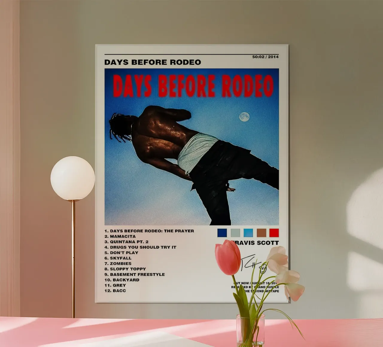 Travis Scott Days Before Rodeo carta hahnemühle da Raptor Metafora