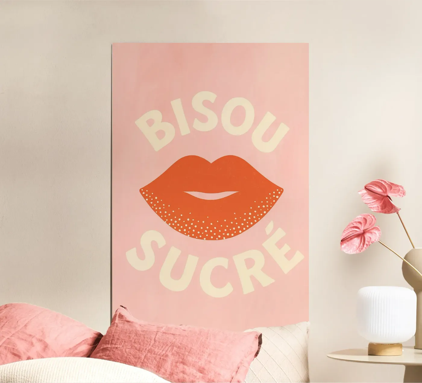 Sweet Kiss poster by PurePeachStudio