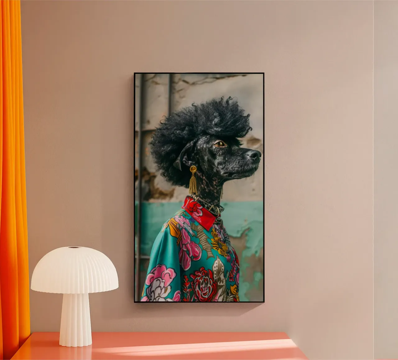 Lila plexiglass da Affiches Chien Originales – Dogland