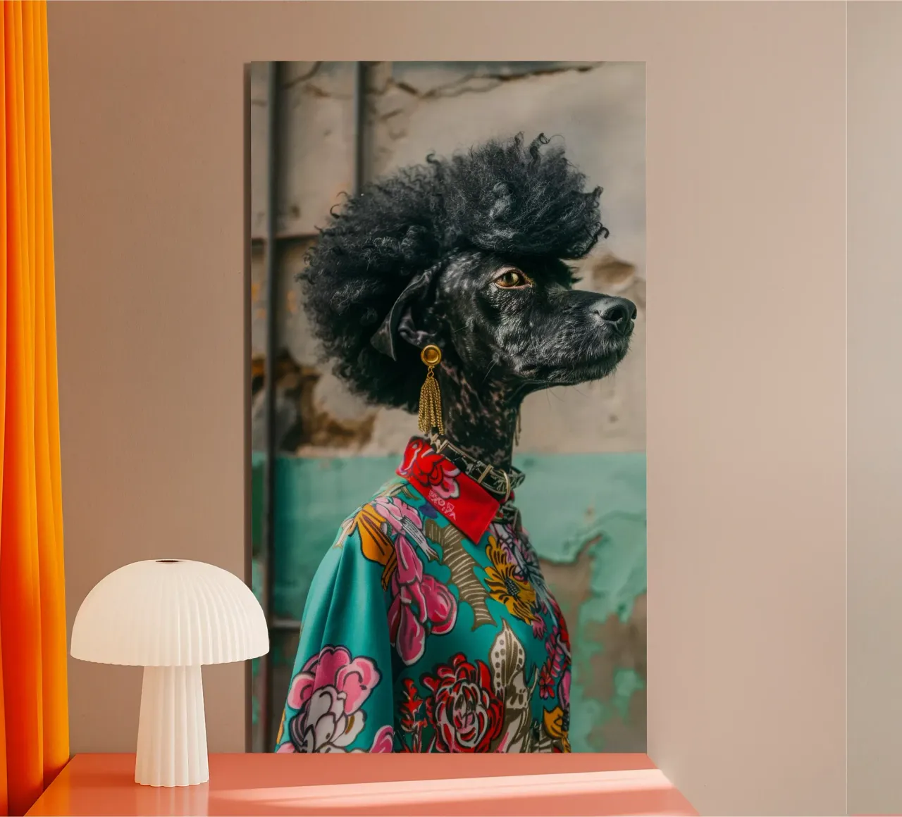 Lila alluminio dibond da Affiches Chien Originales – Dogland