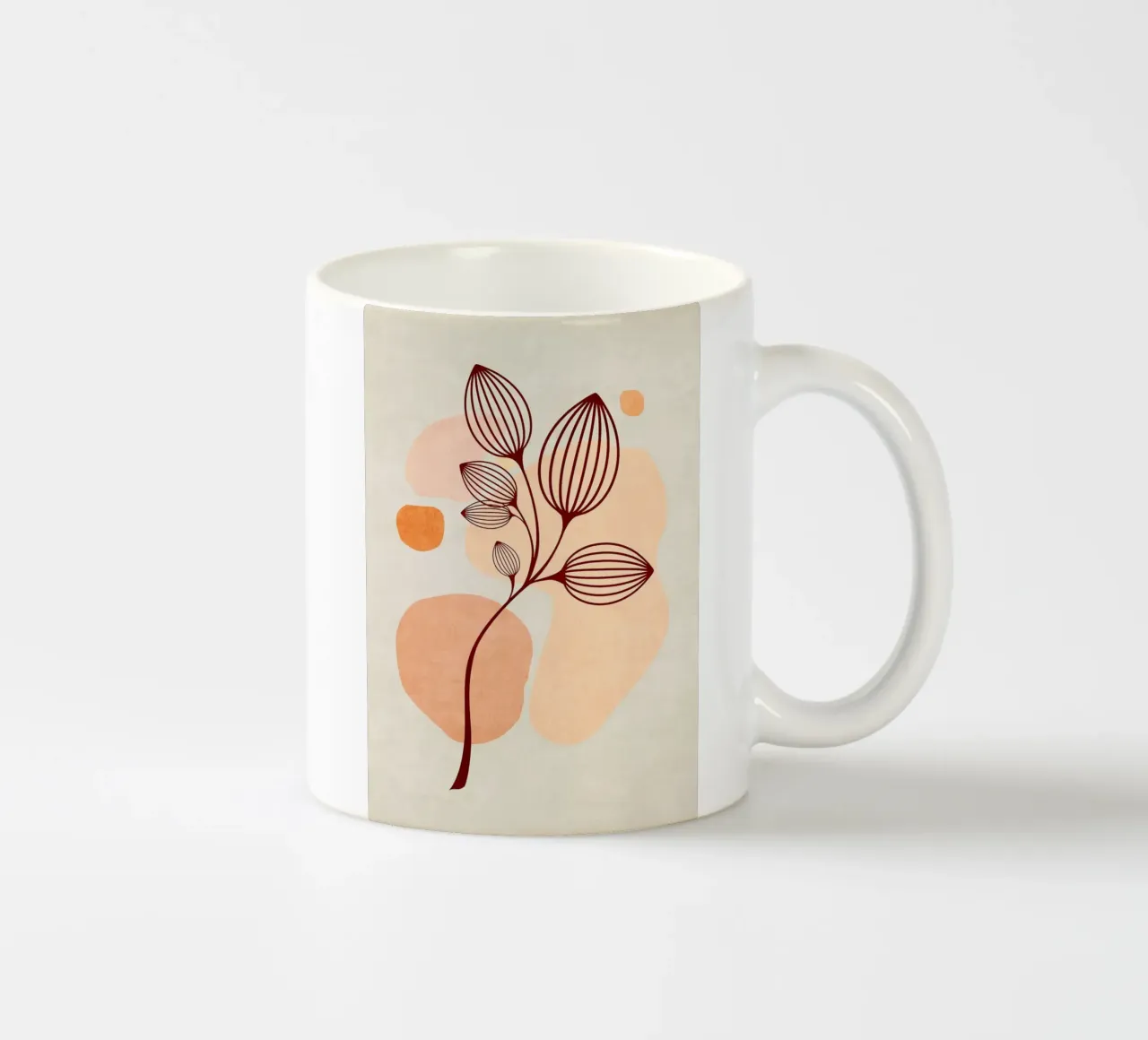 Fiori eleganti 01 tazza in ceramica da Charlotte Gagnon