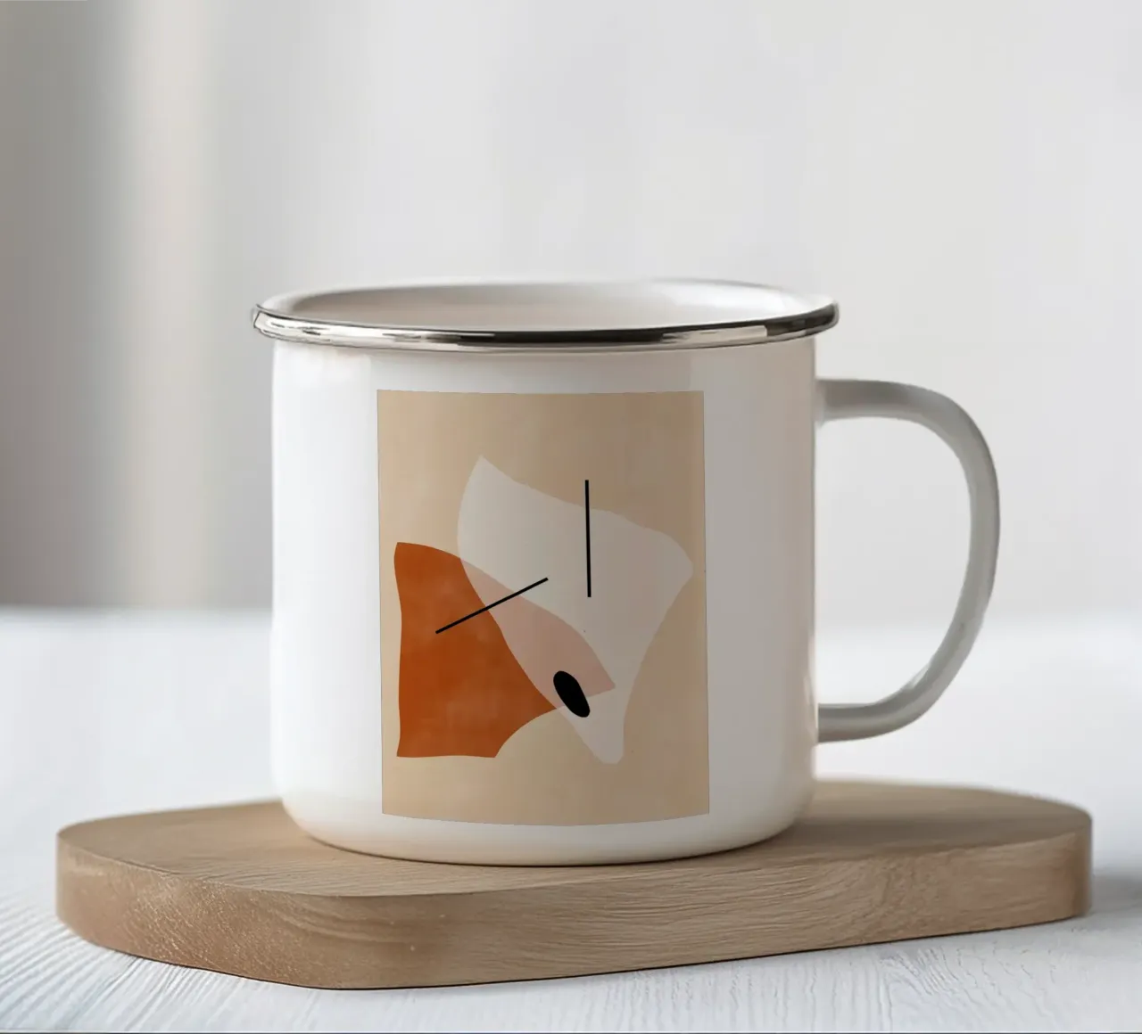 Terracotta 48 tazza in smalto da Charlotte Gagnon