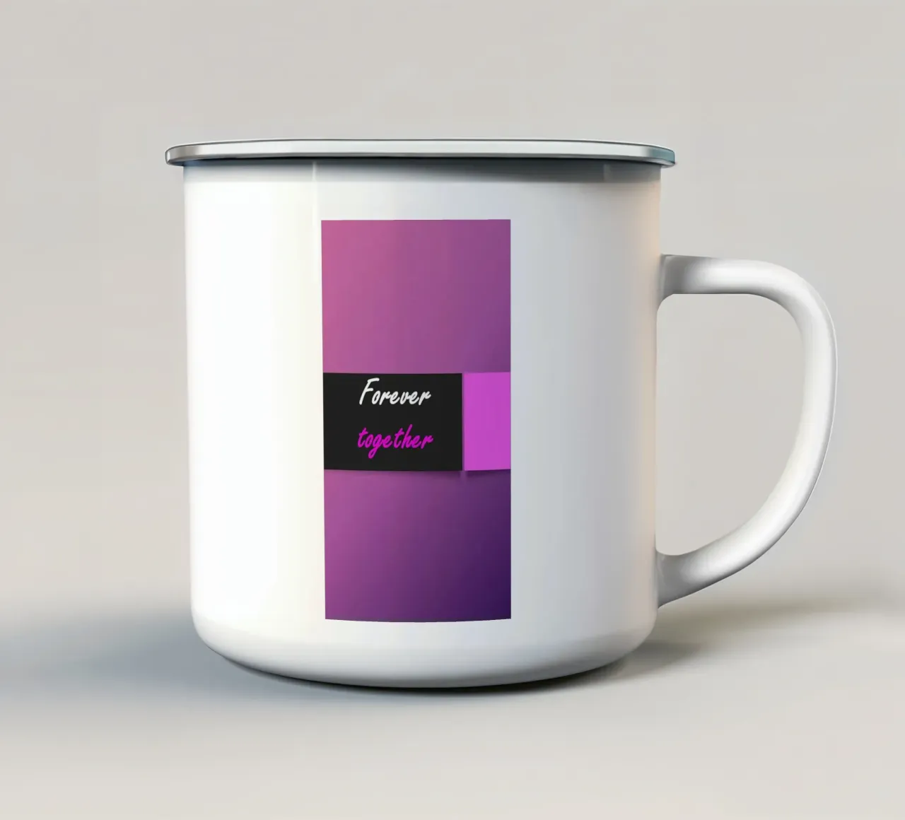 Per sempre insieme tazza in smalto da BenCoStyle