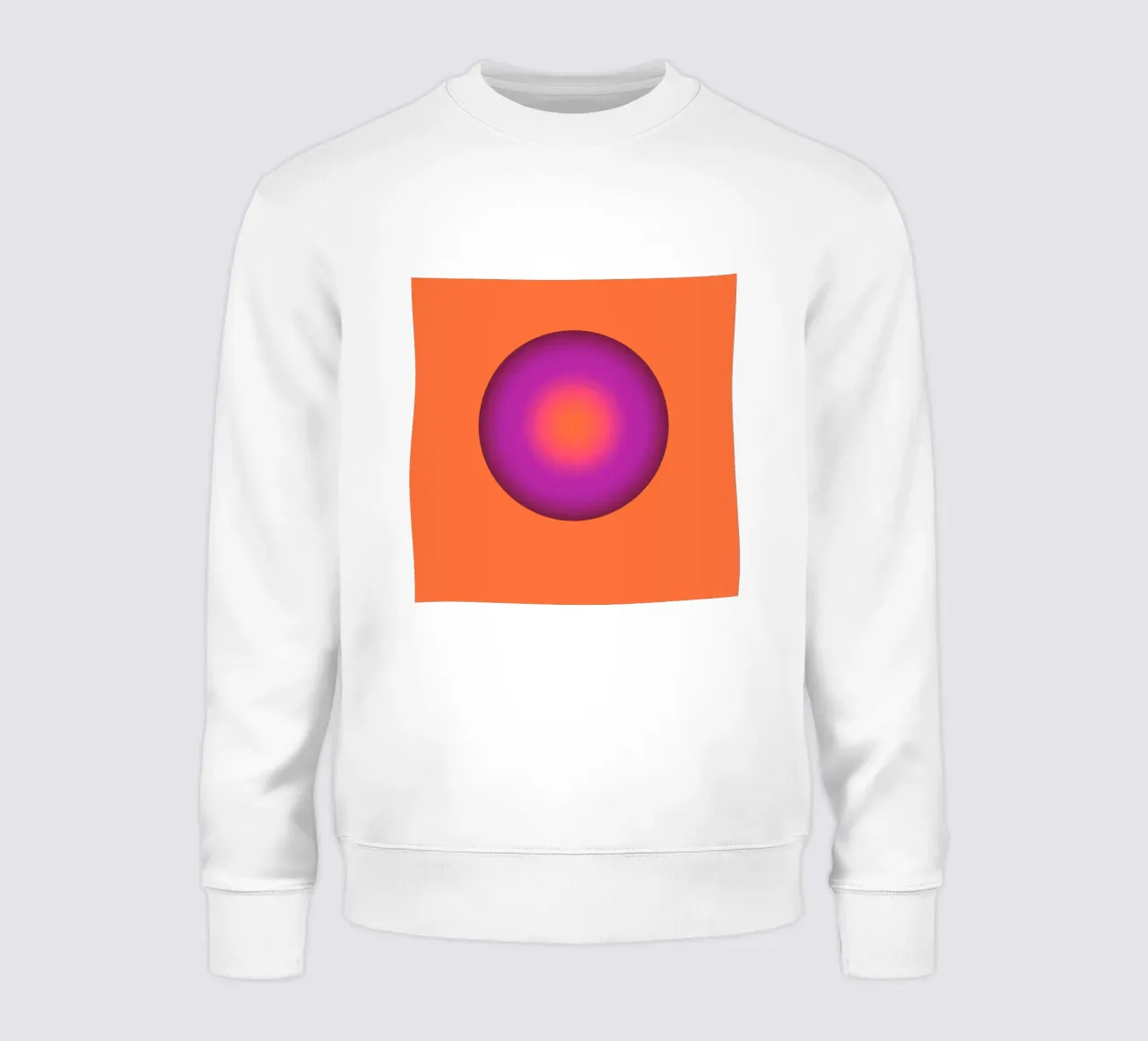 Kugel Design in lilla e arancione felpa da BenCoStyle