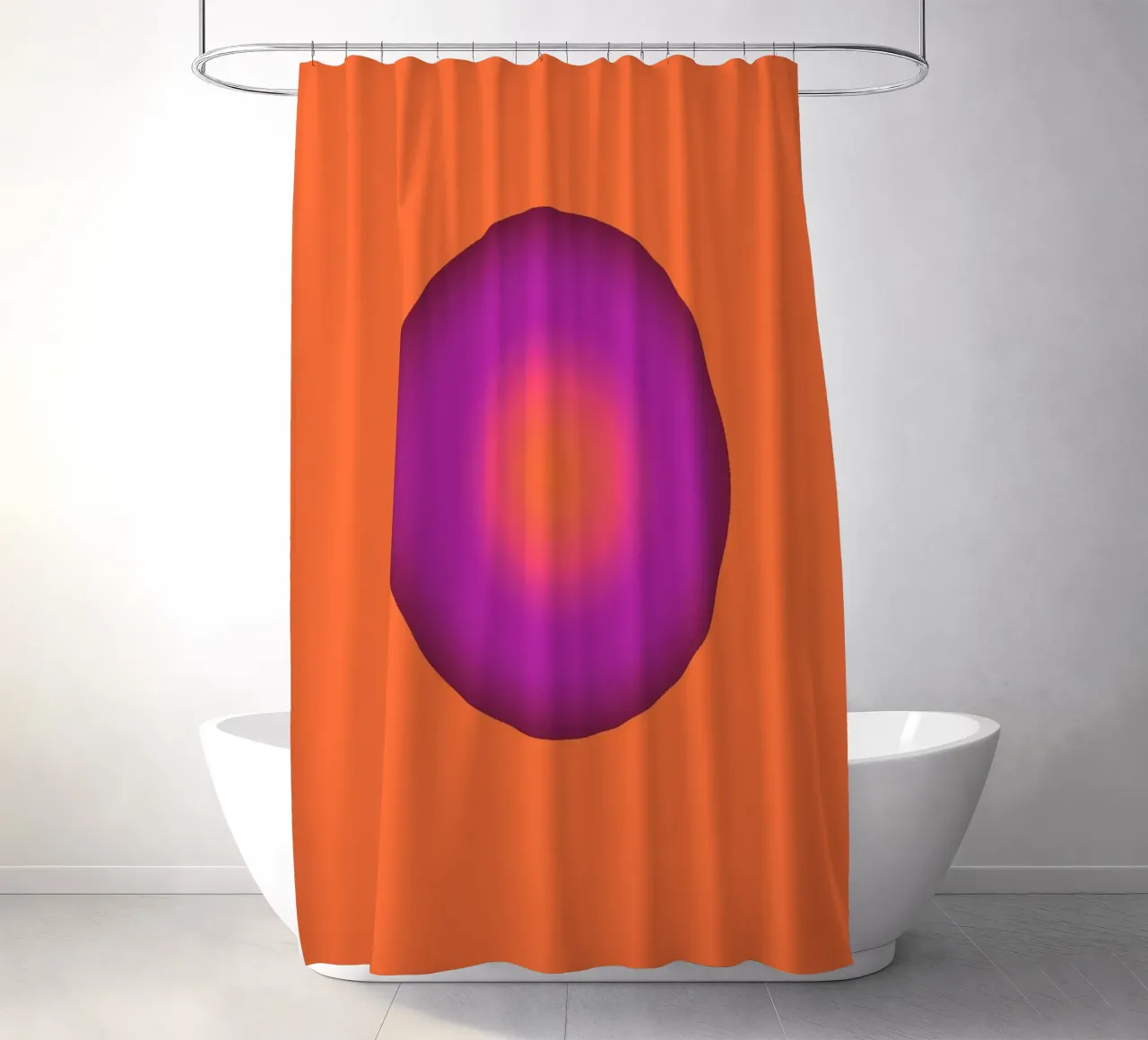 Kugel Design in lilla e arancione tenda da doccia da BenCoStyle