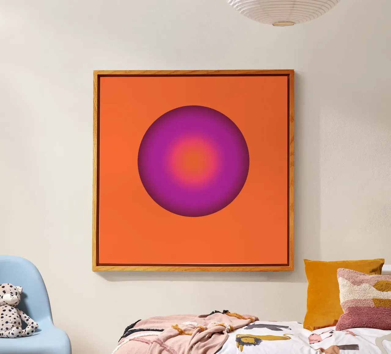Kugel Design in lilla e arancione plexiglass da BenCoStyle