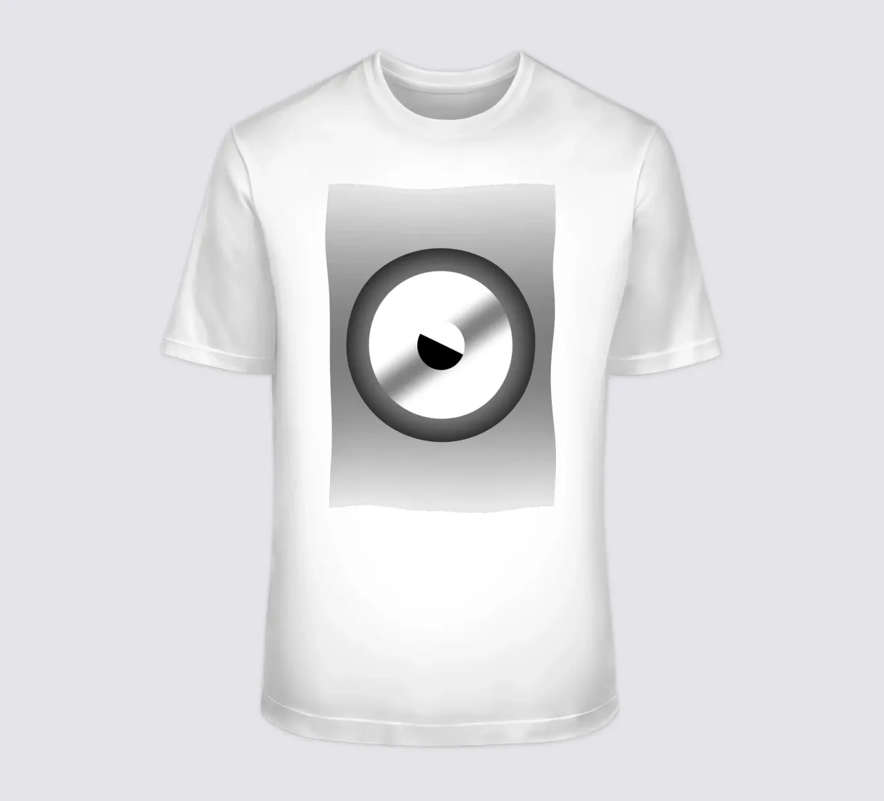 Grijs ontwerp met kleurverloop t-shirt van BenCoStyle