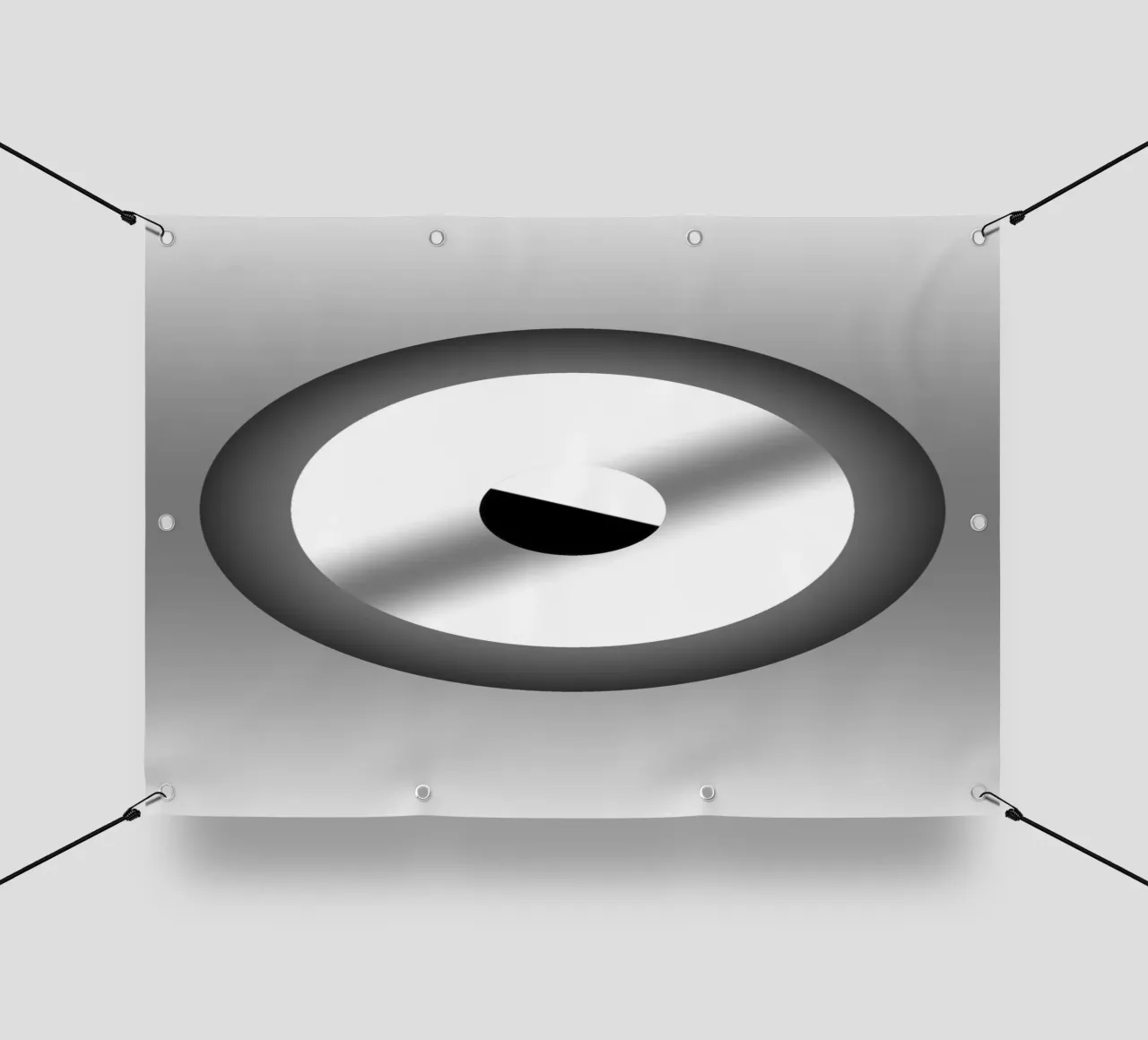 Grijs ontwerp met kleurverloop pvc-zeil van BenCoStyle