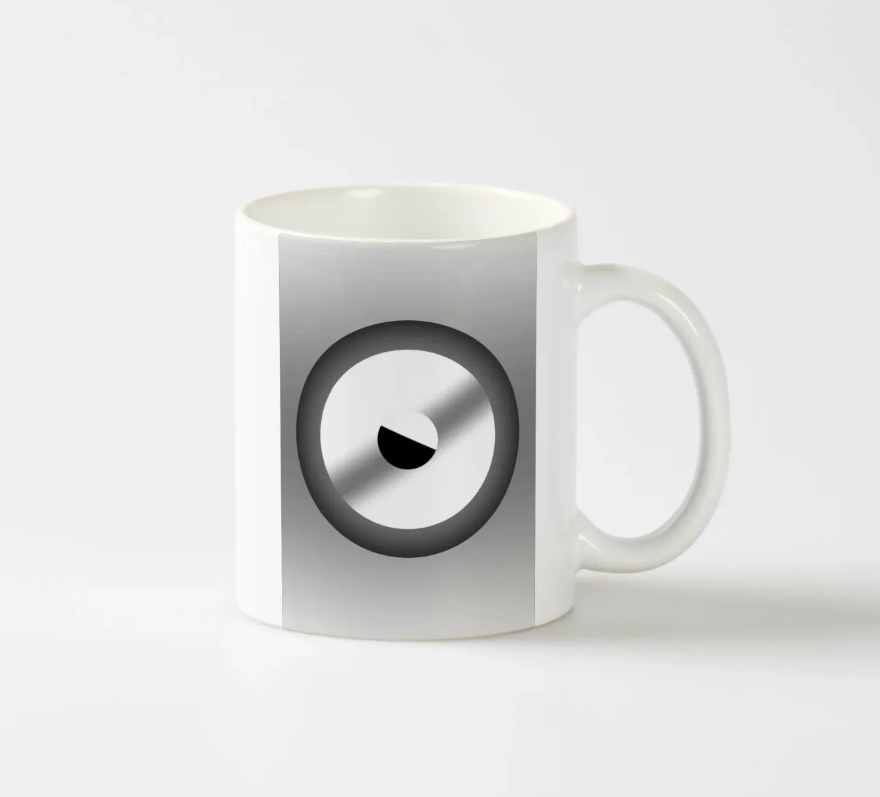 Grijs ontwerp met kleurverloop keramische mok van BenCoStyle
