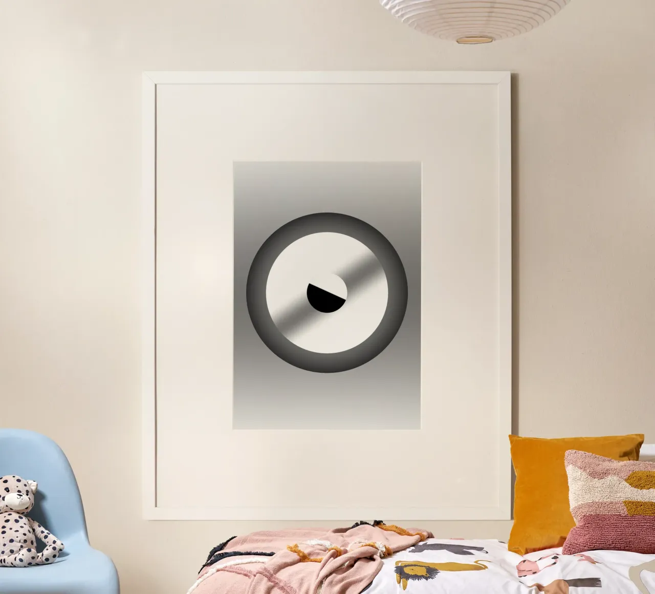 Grijs ontwerp met kleurverloop hahnemühle van BenCoStyle