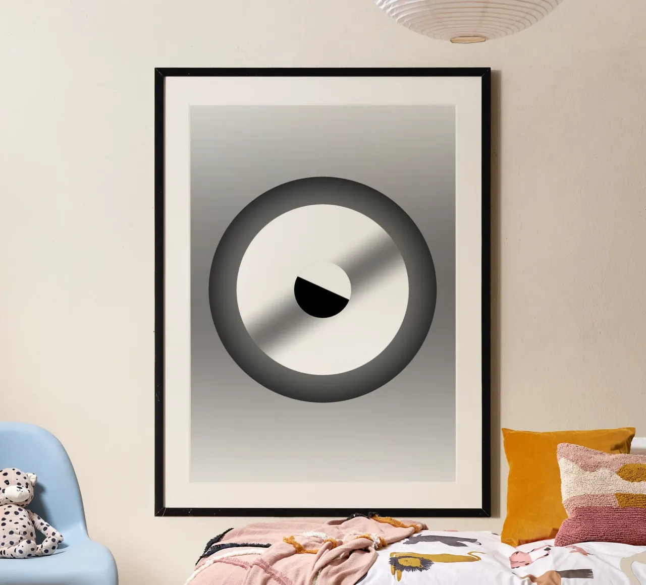 Grijs ontwerp met kleurverloop hahnemühle van BenCoStyle