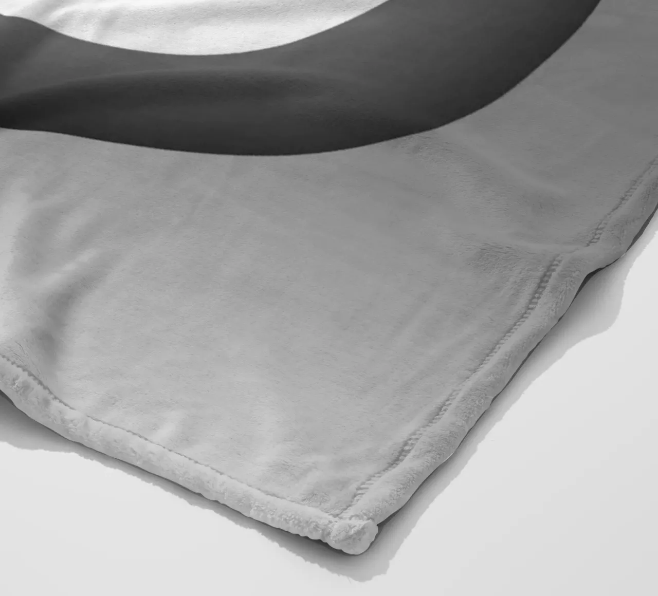 Grijs ontwerp met kleurverloop fleecedeken van BenCoStyle