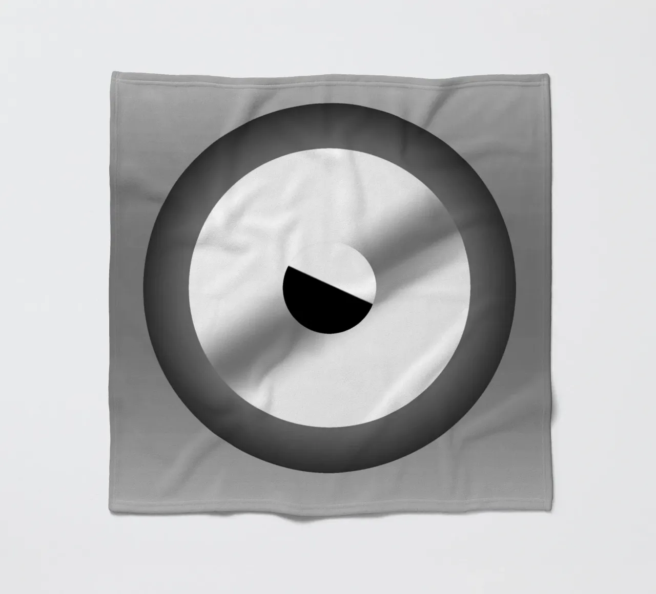Grijs ontwerp met kleurverloop fleecedeken van BenCoStyle