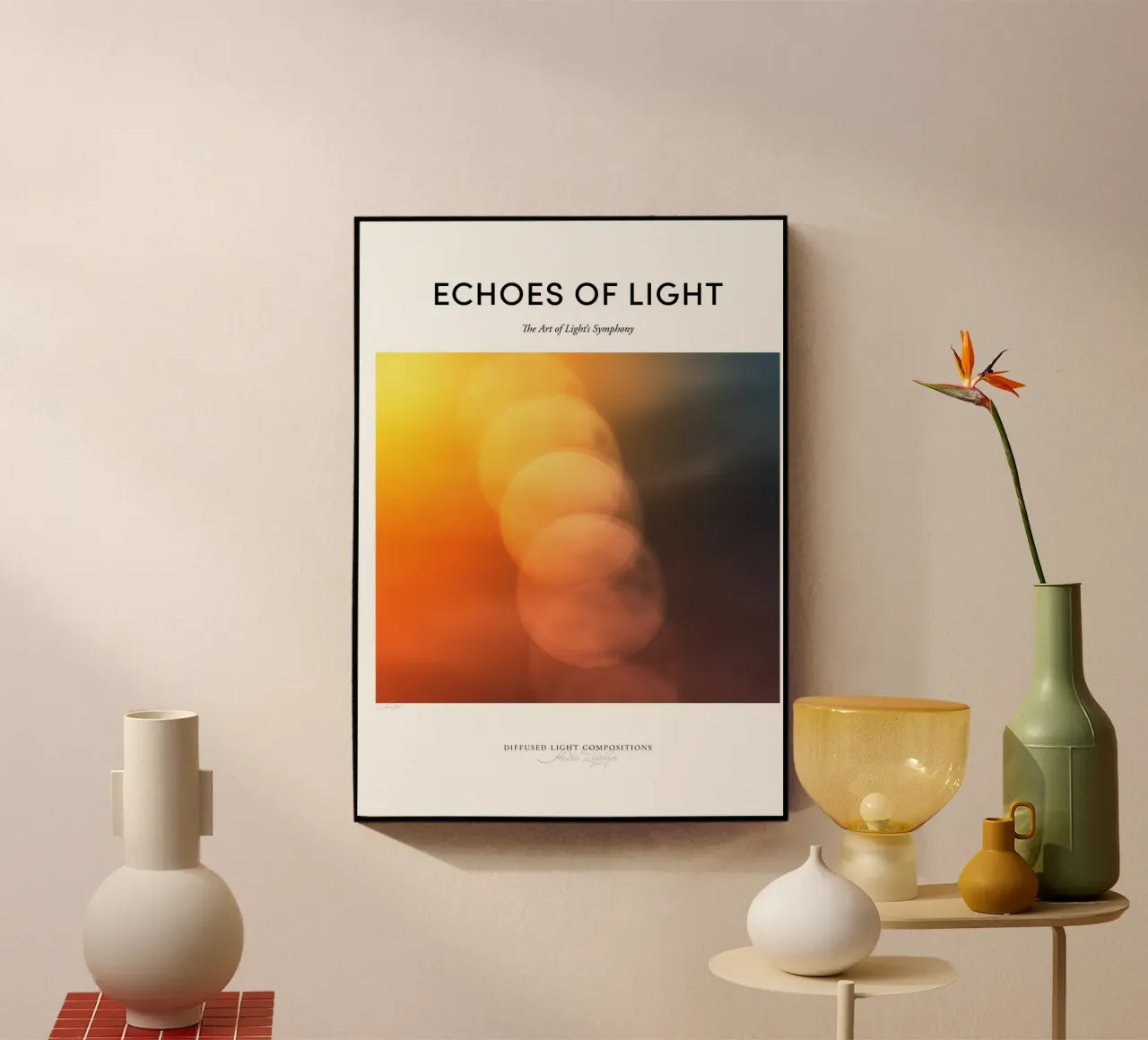 Echi di luce: Tramonto plexiglass da Studio Zephyr