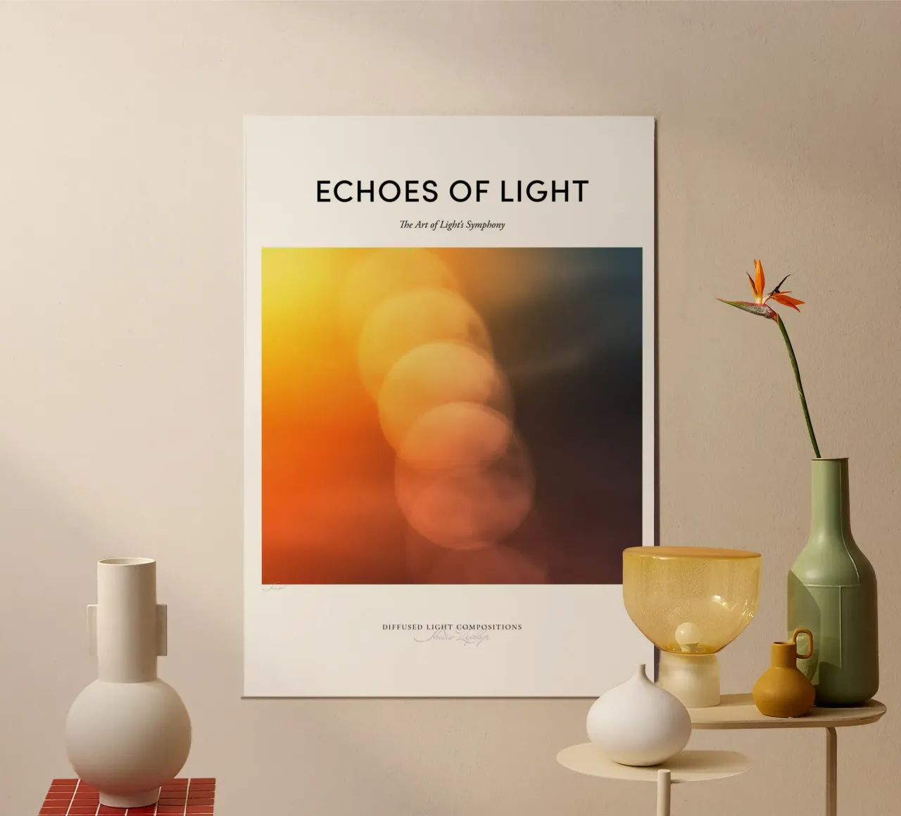 Echi di luce: Tramonto carta hahnemühle da Studio Zephyr