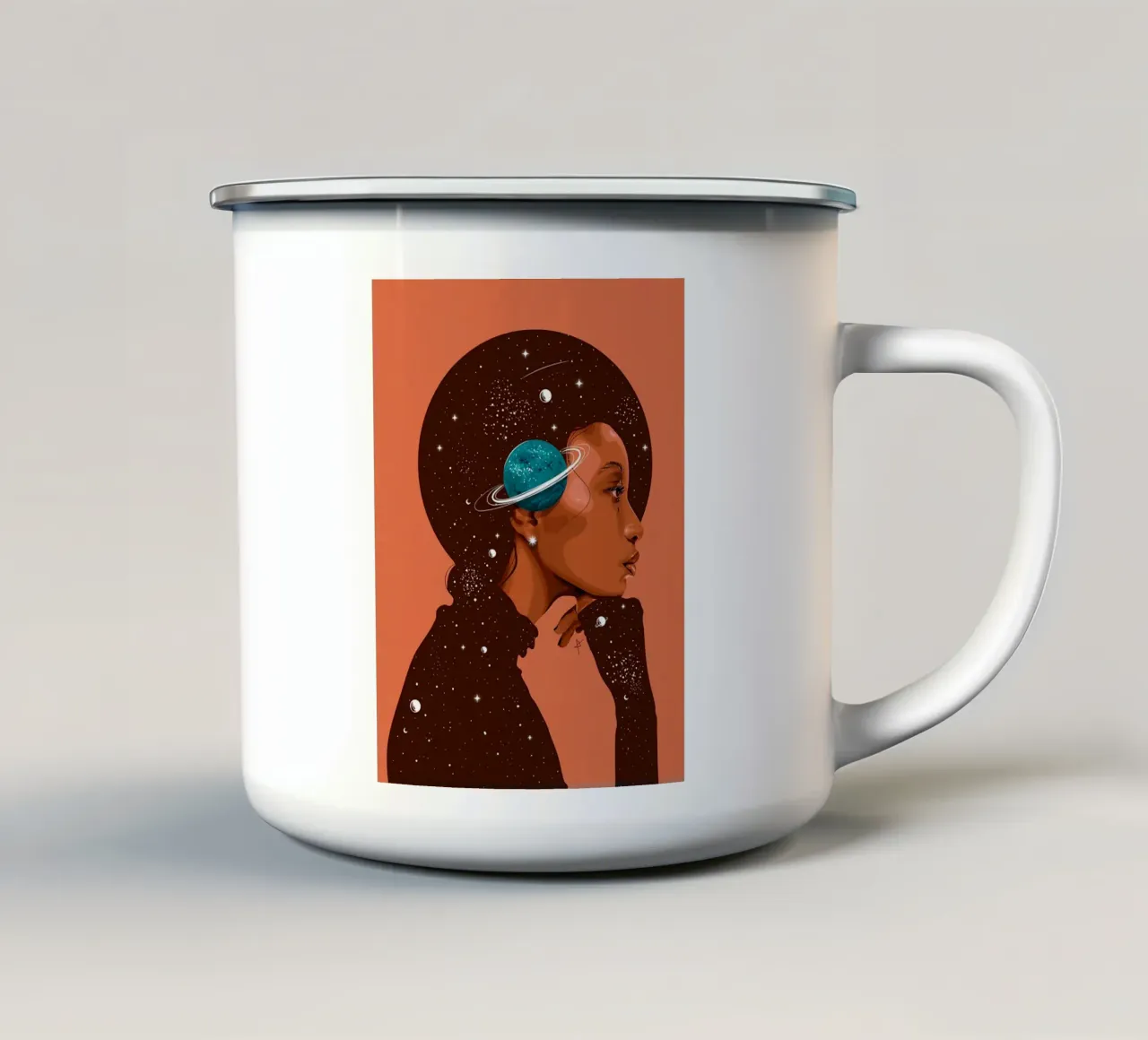 Cosmo tazza in smalto da Jenny Campos