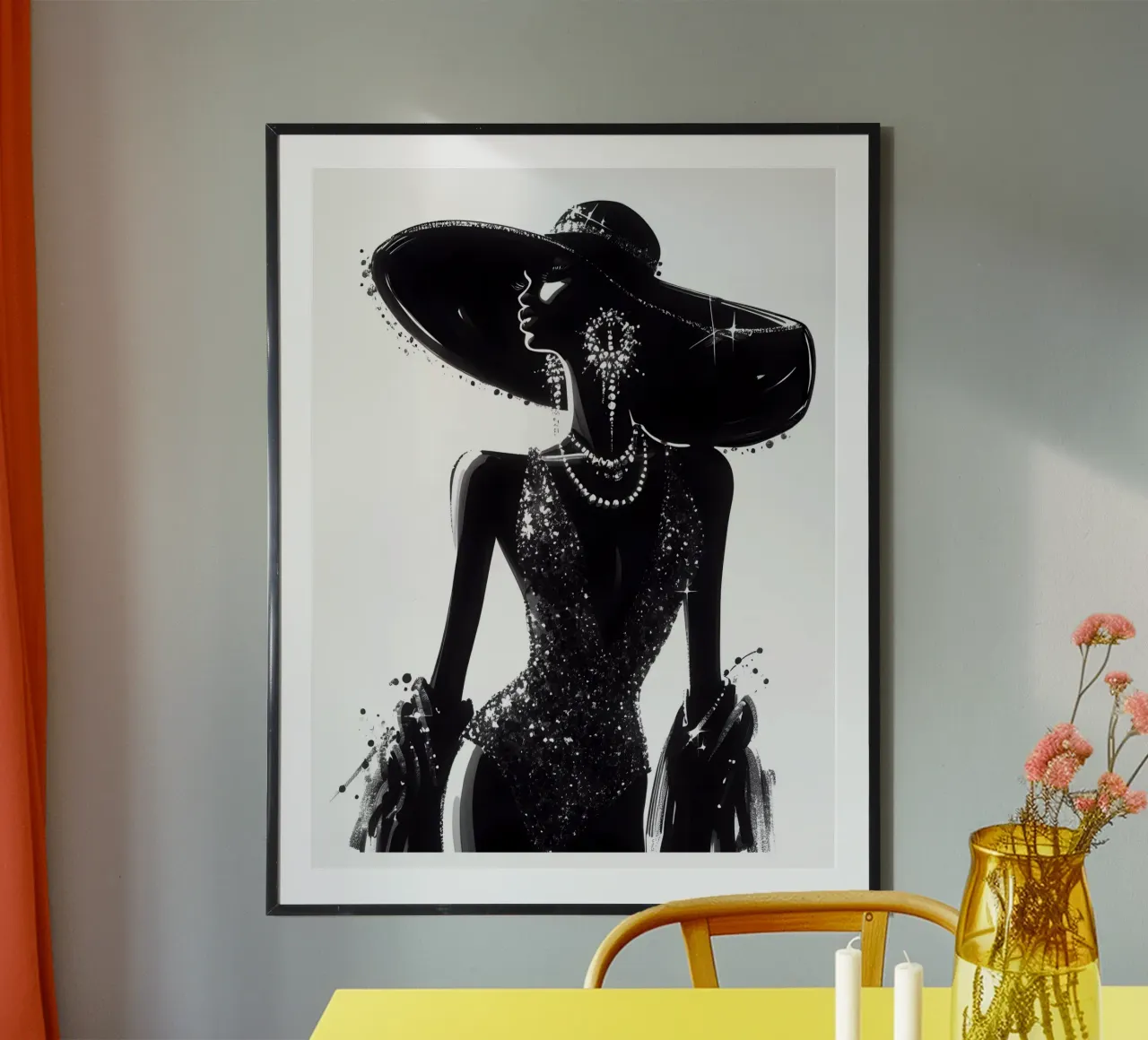 SOLE MARE E PAILLETTES poster da ARTOMATIC