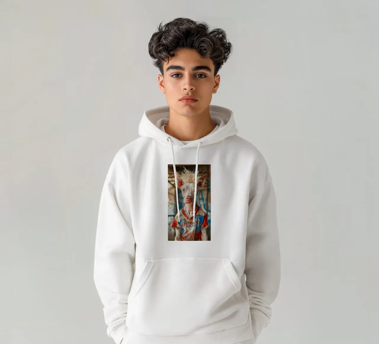 Julian felpa con cappuccio da Affiches Chien Originales – Dogland