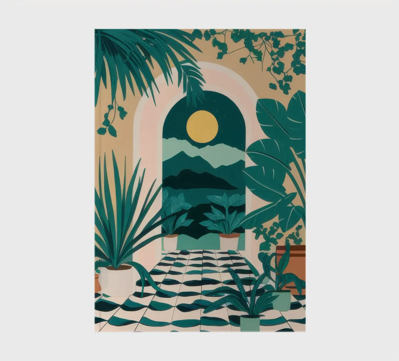 Verdant Archway Path notebook by Kala Martir