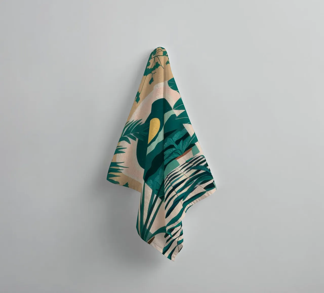 Verdant Archway Path towel by Kala Martir