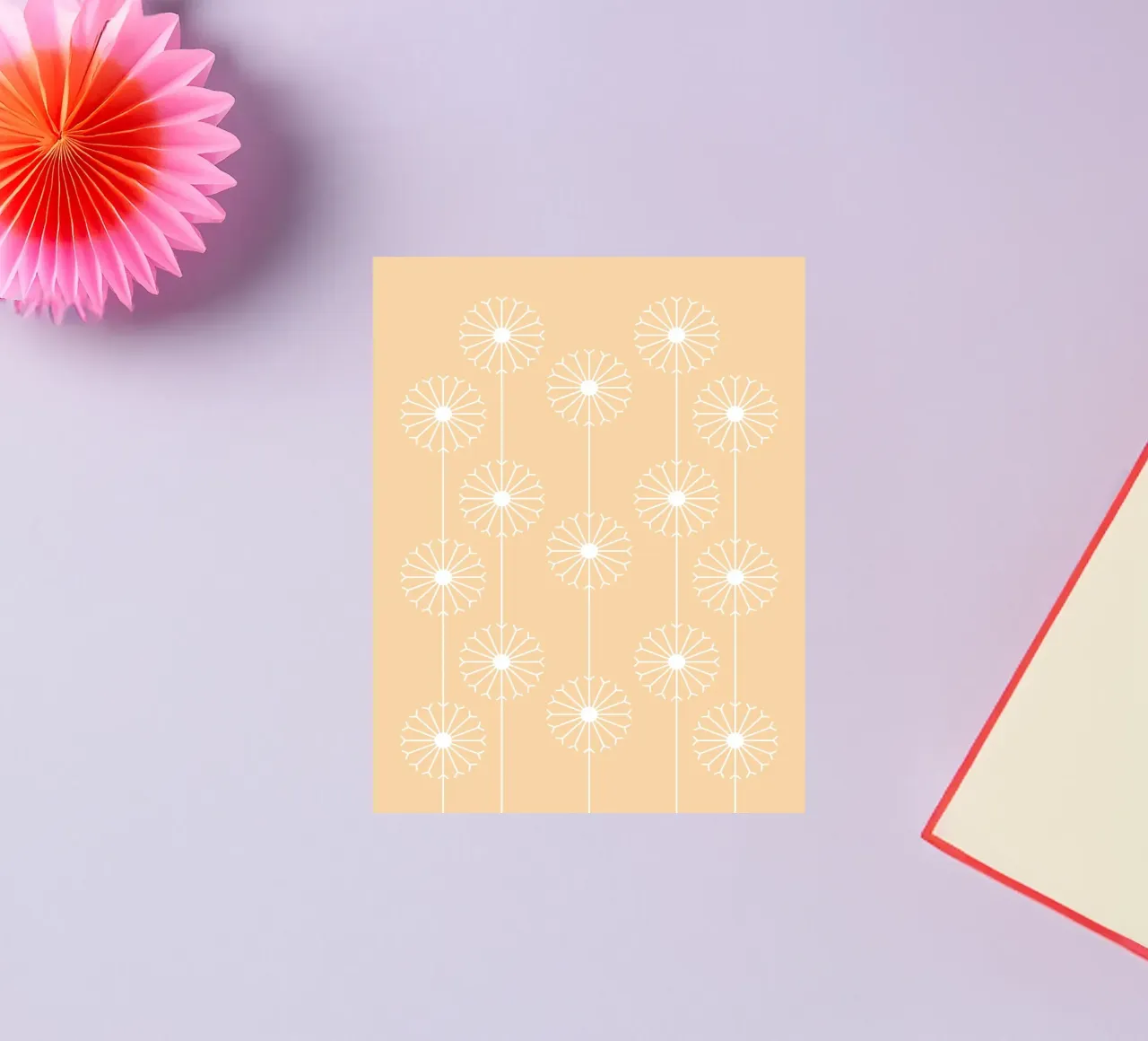 Dandelion Pattern #1 adesivo da kathrinmay