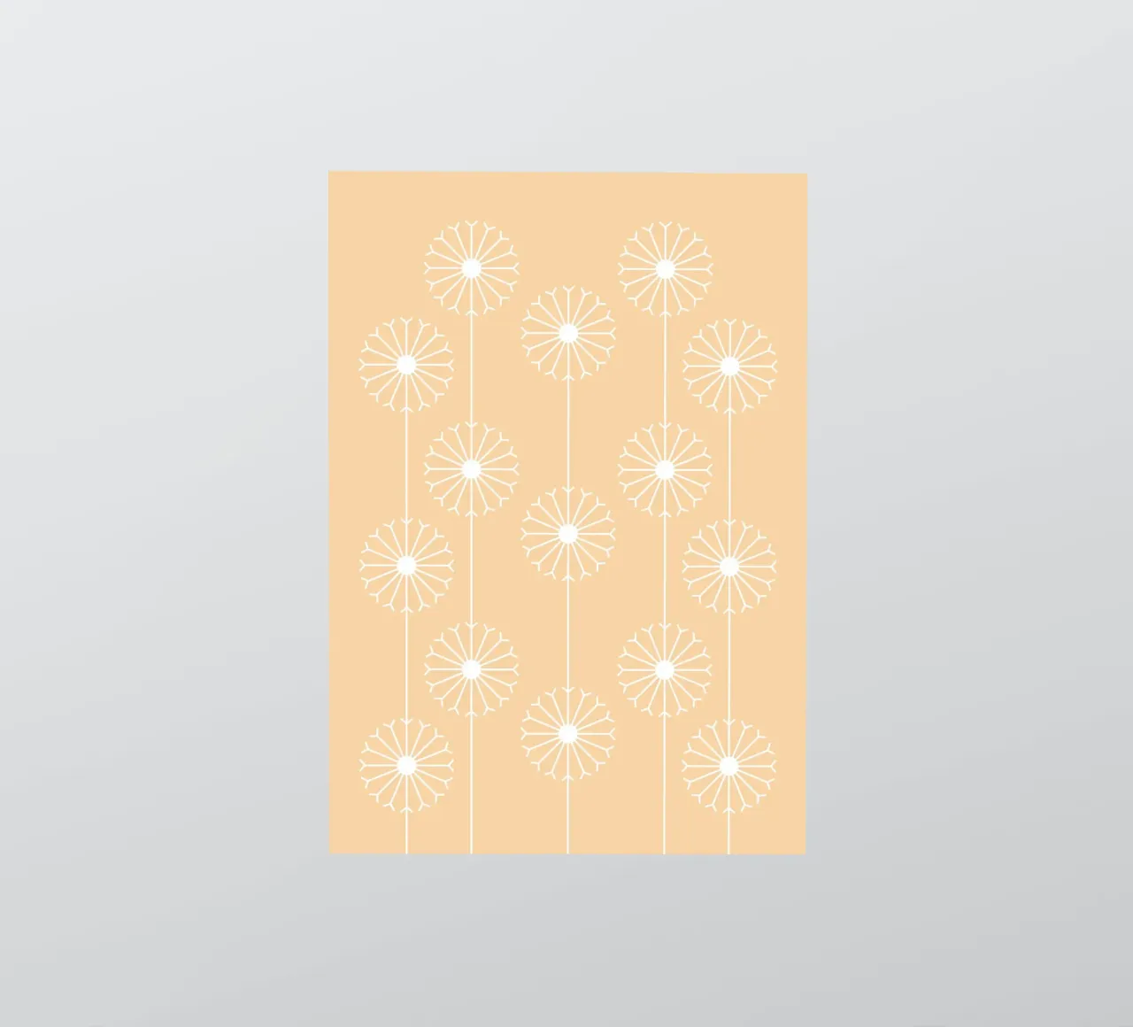 Dandelion Pattern #1 adesivo da kathrinmay