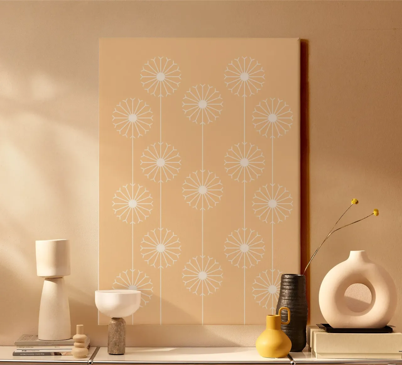 Dandelion Pattern #1 tela da kathrinmay