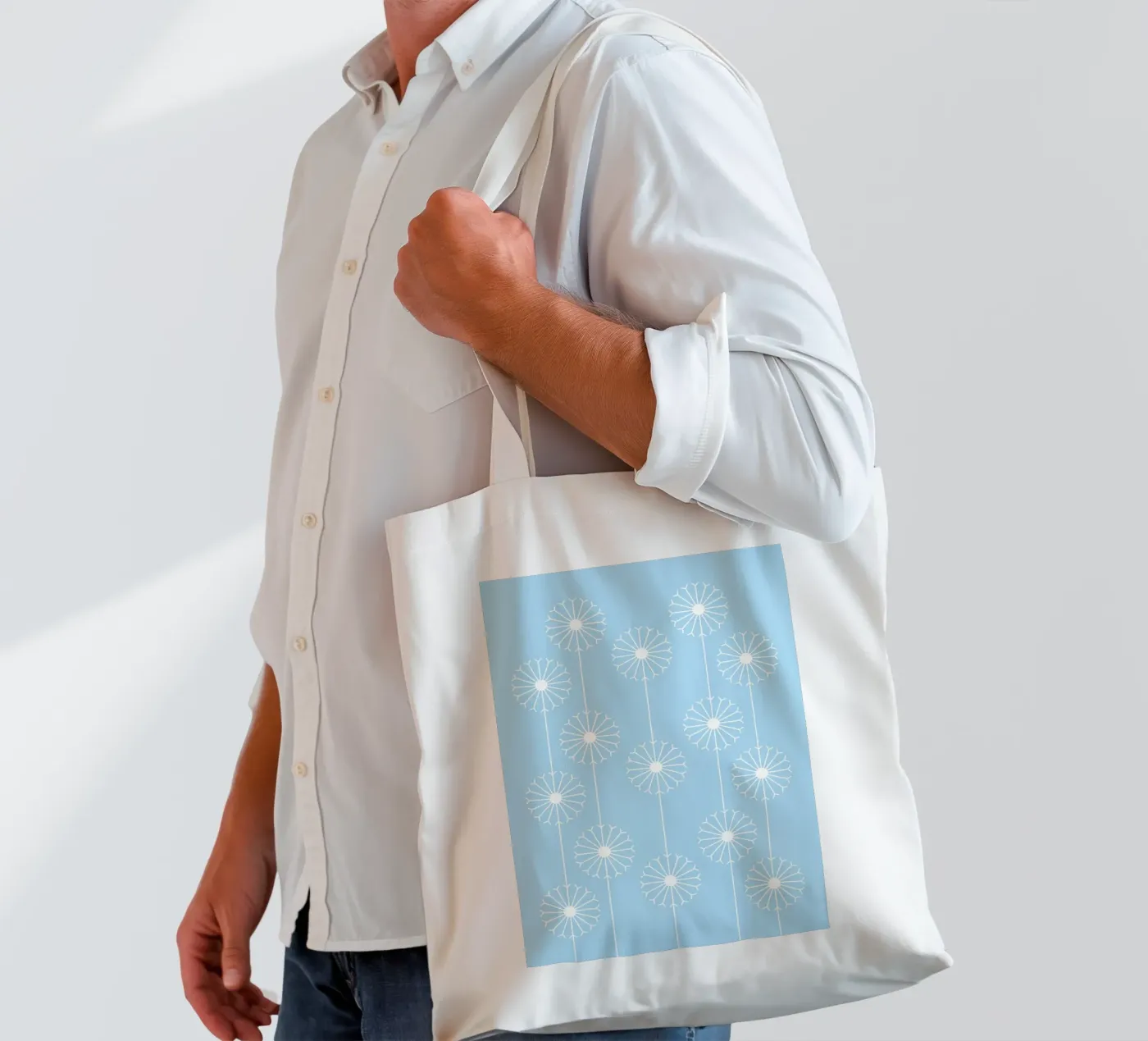 Dandelion Pattern #2 tote bag by kathrinmay