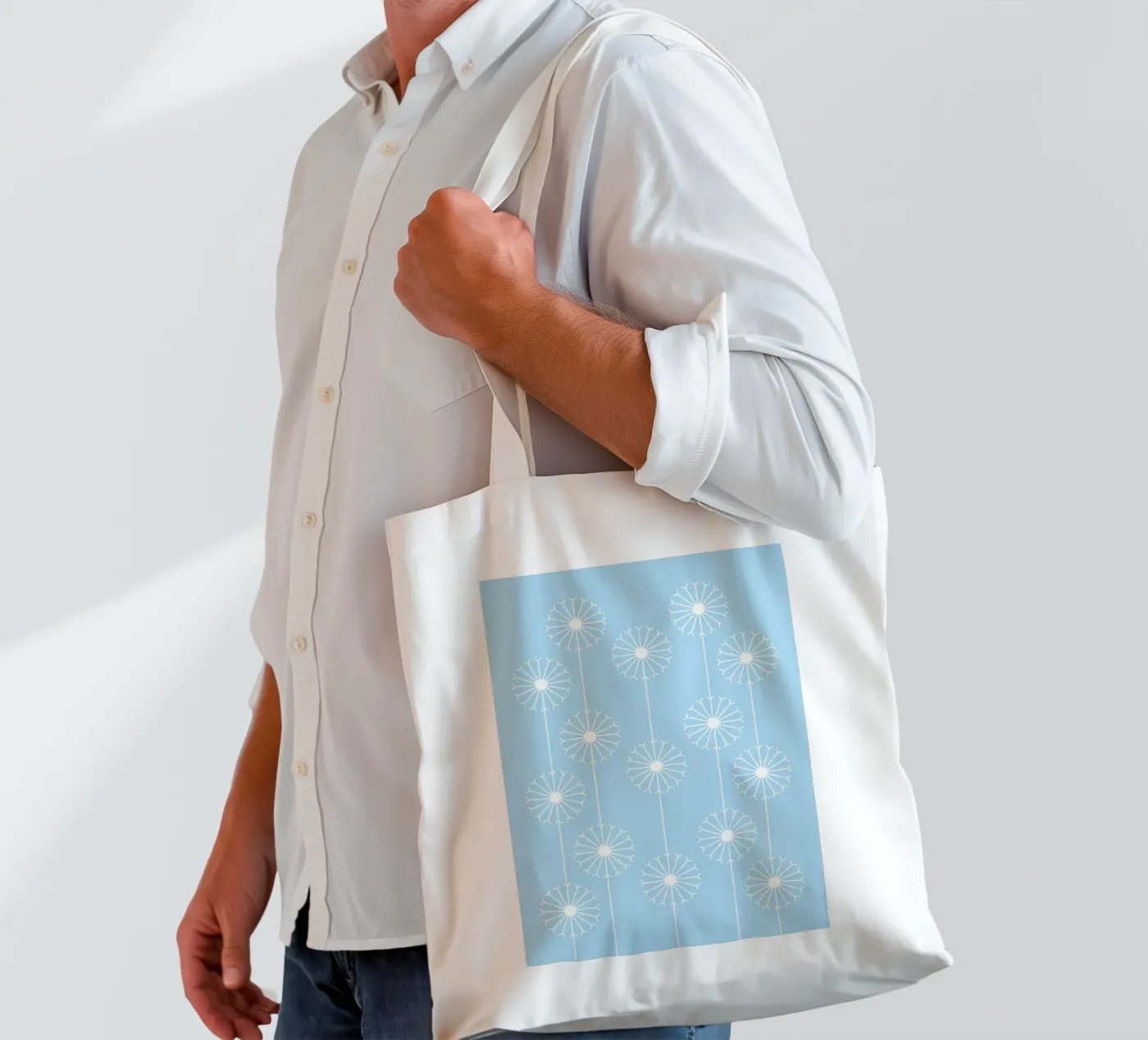Dandelion Pattern #2 tote bag by kathrinmay