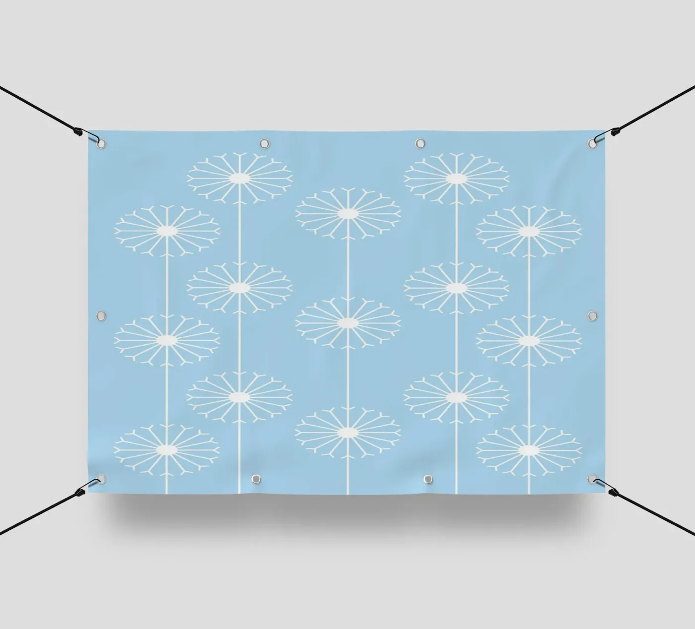 Digital Dandelion Pattern (Blue Art) telo in pvc da kathrinmay
