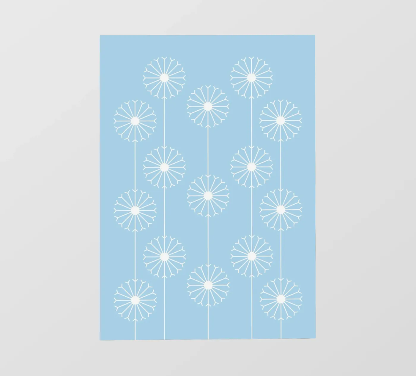 Digital Dandelion Pattern (Blue Art) telo in pvc da kathrinmay