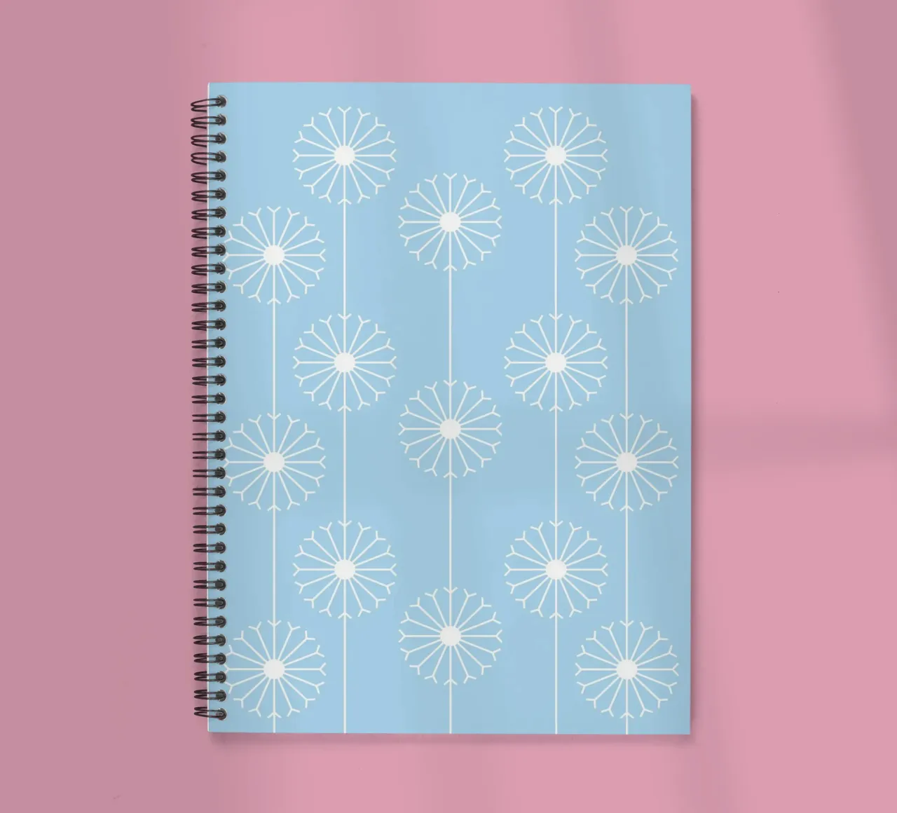 Dandelion Pattern #2 diario ad anelli da kathrinmay