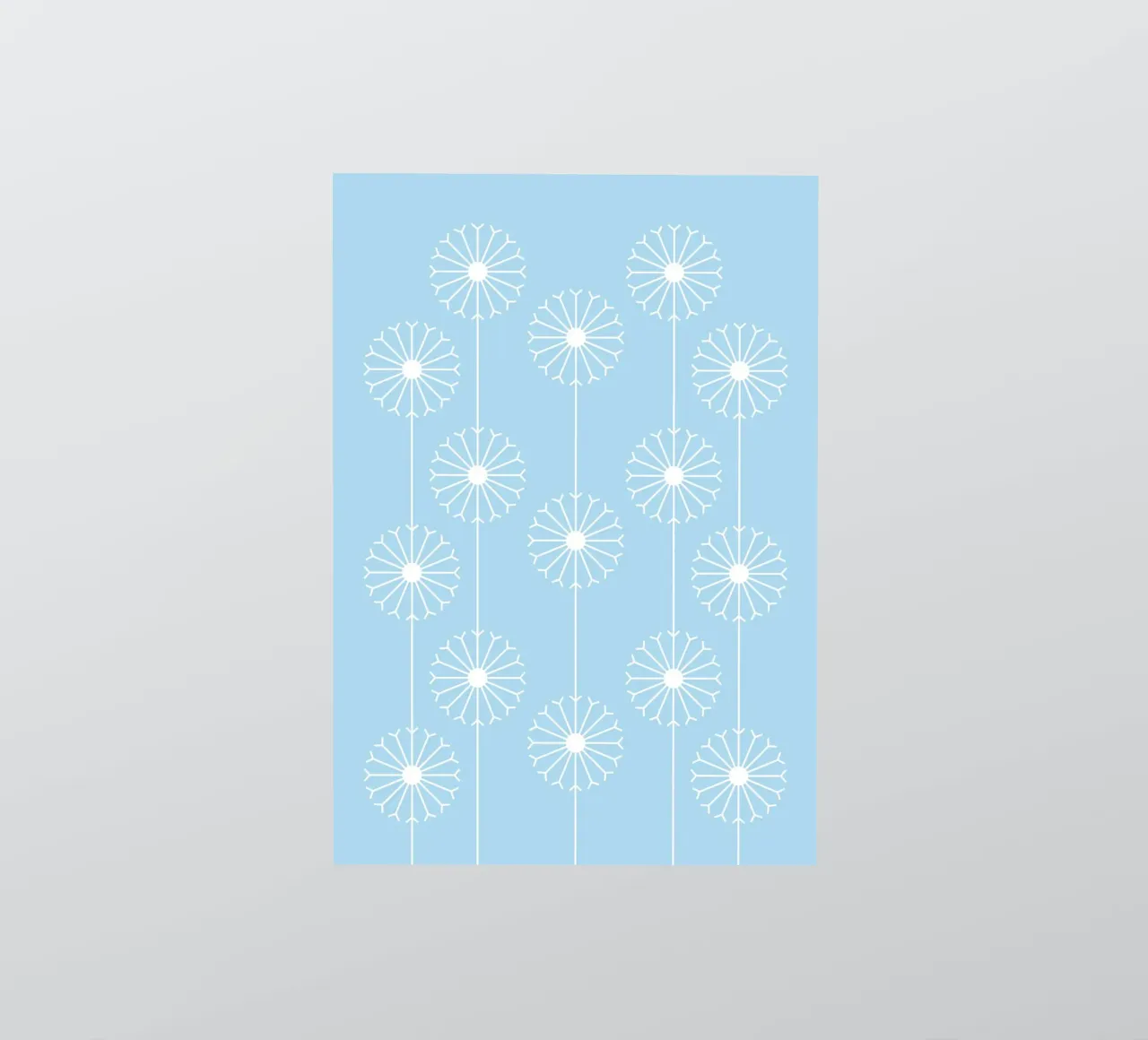 Dandelion Pattern #2 adesivo da kathrinmay