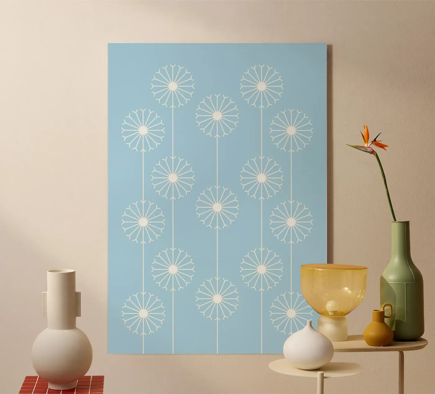Dandelion Pattern #2 Acryl-Glas von kathrinmay