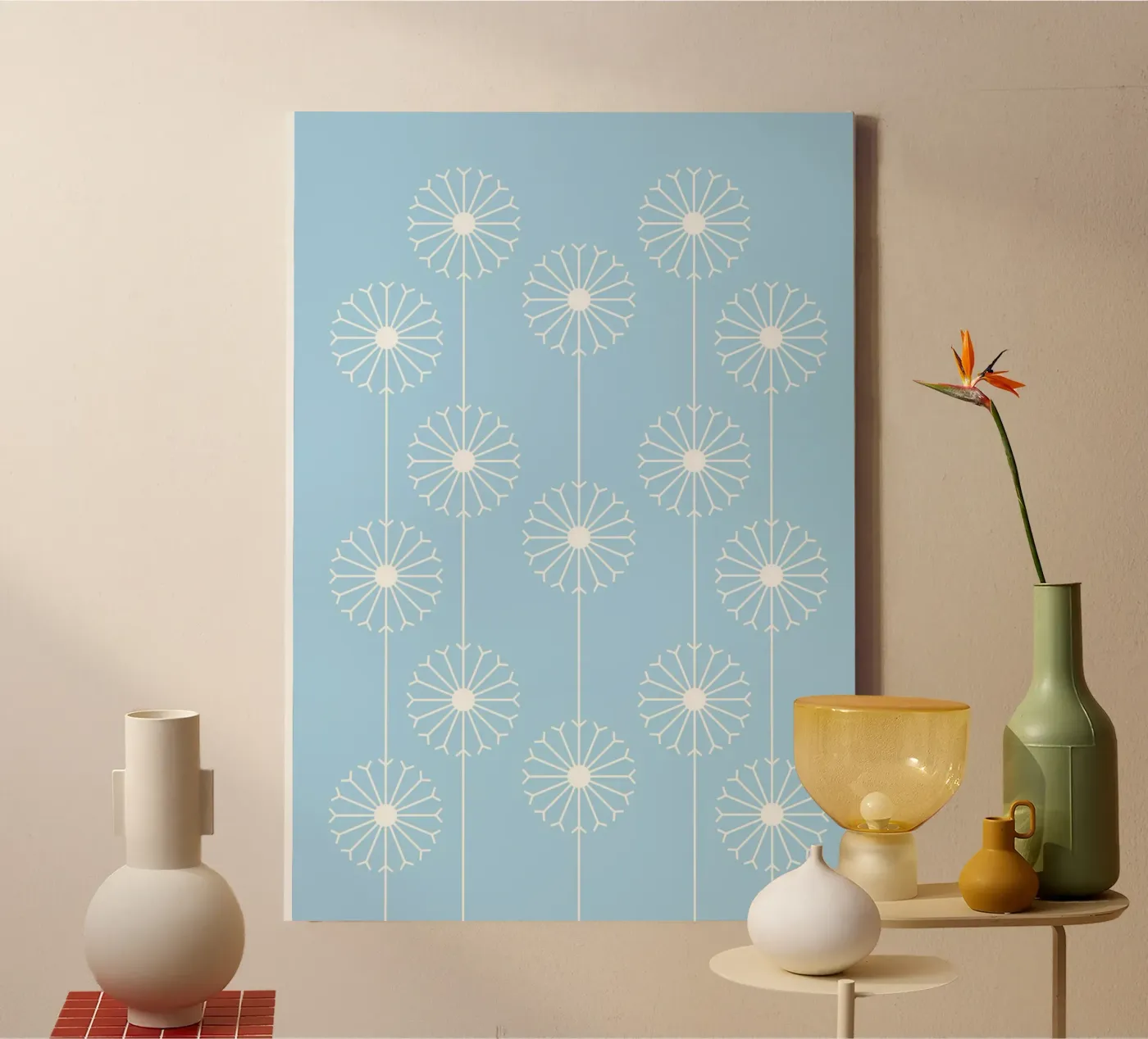 Dandelion Pattern #2 canvas by kathrinmay