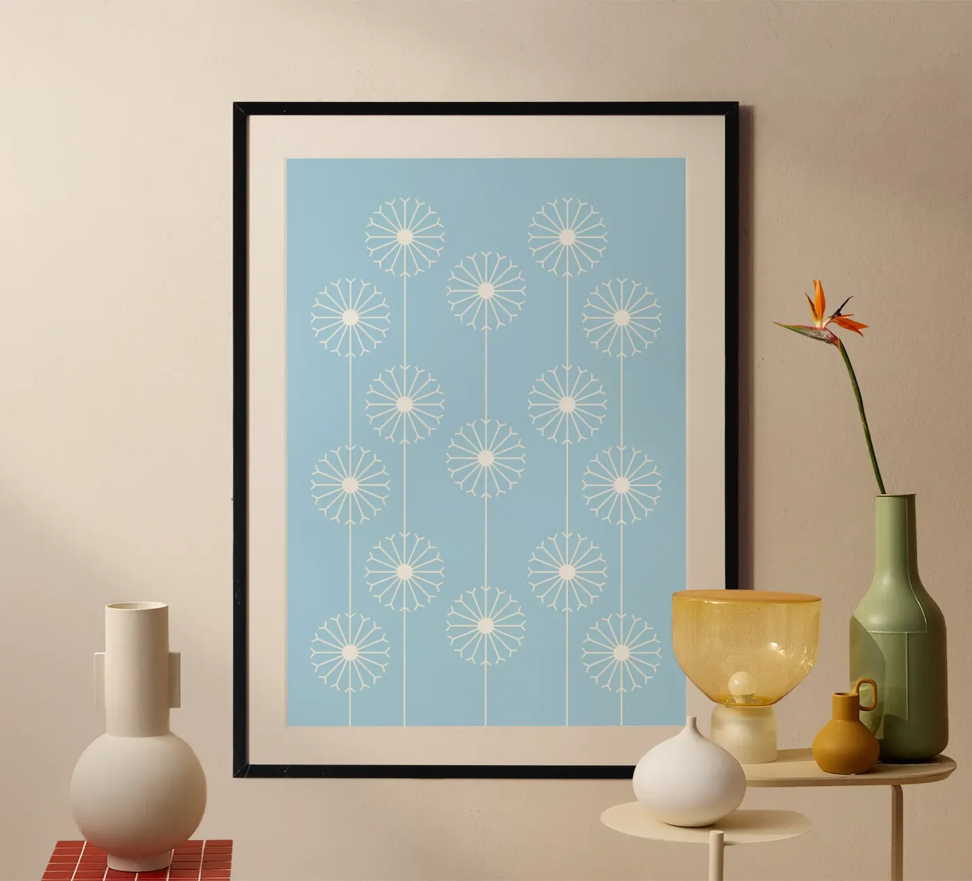 Dandelion Pattern #2 Poster von kathrinmay
