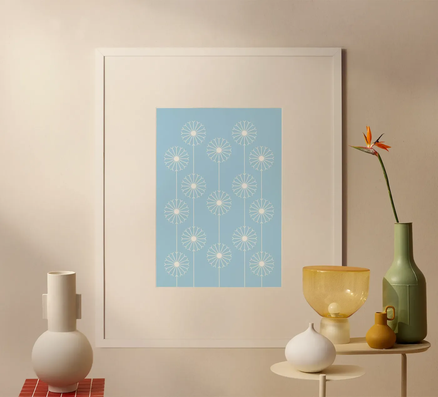 Dandelion Pattern #2 Poster von kathrinmay