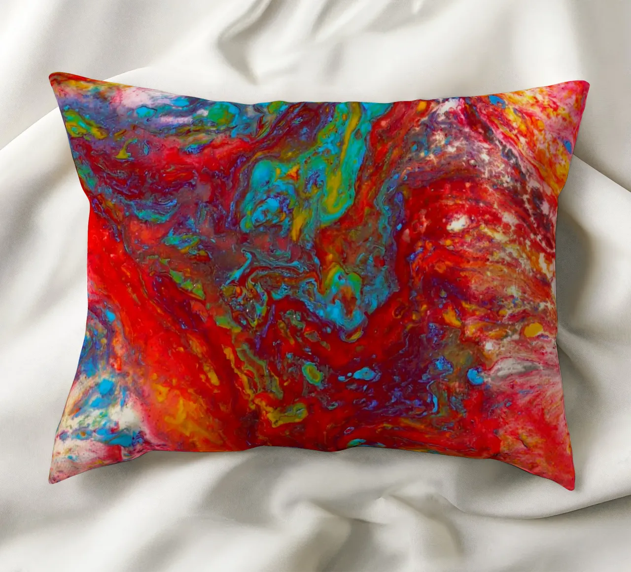 Abstract Artwork Colourful #13 cuscino da kathrinmay