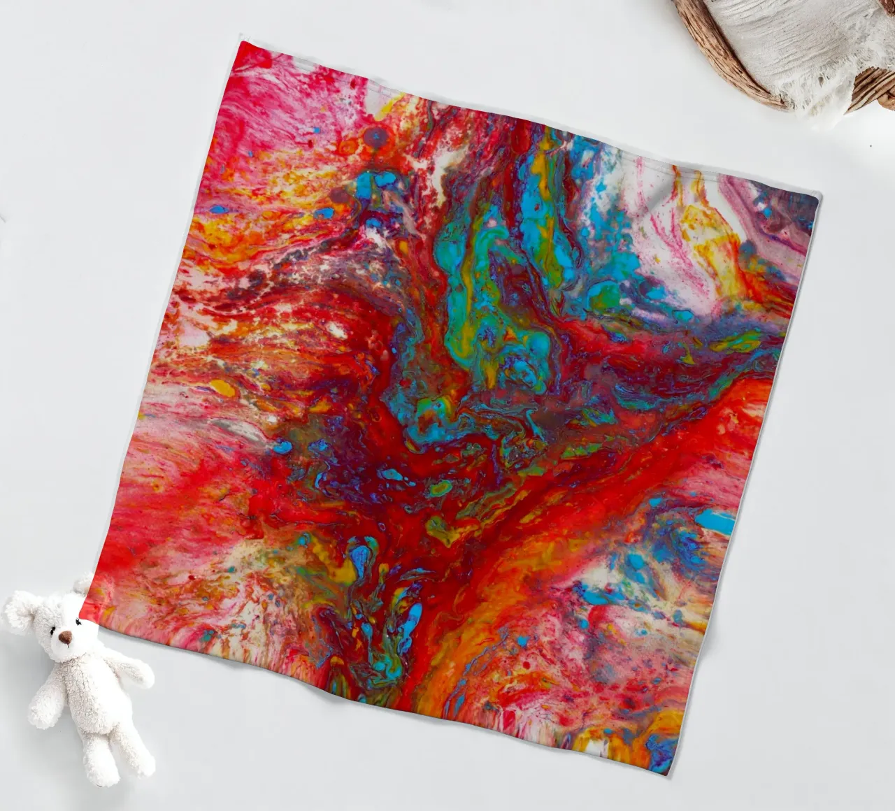 Abstract Artwork Colourful #13 coperta in pile da kathrinmay