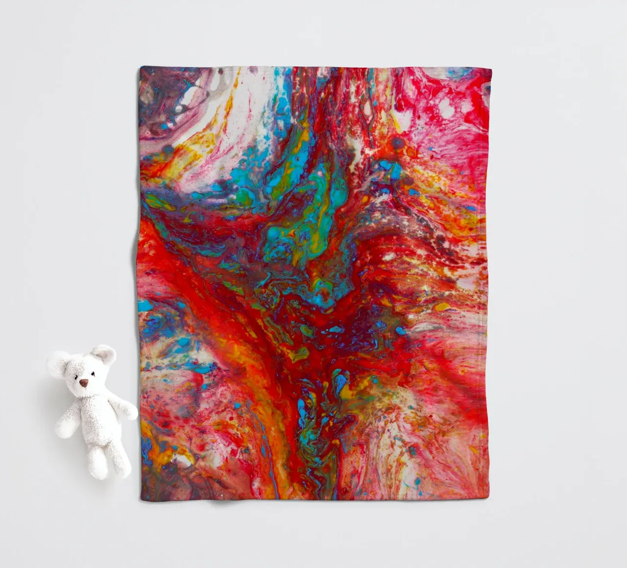 Abstract Artwork Colourful #13 coperta in pile da kathrinmay