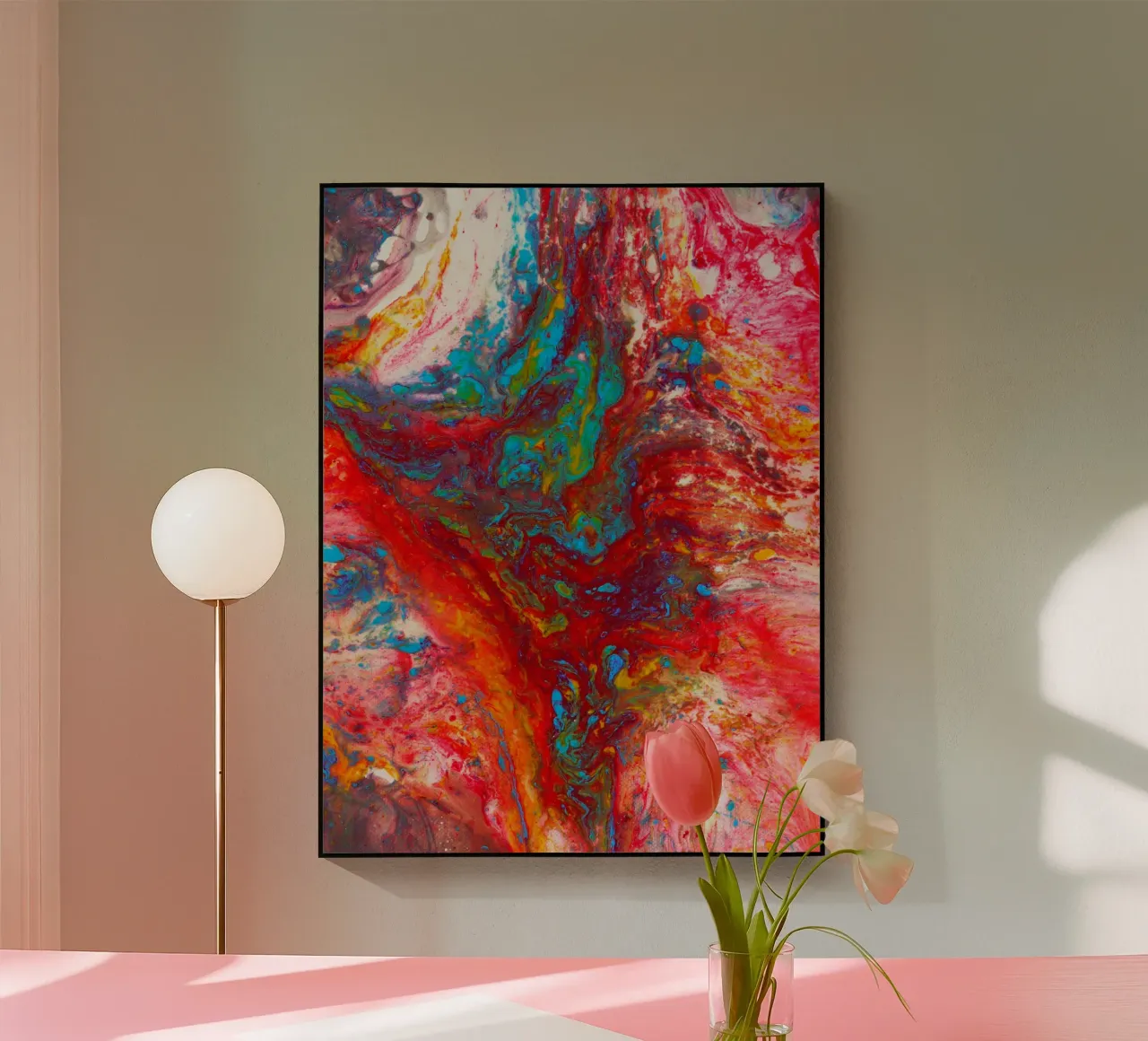 Abstract Artwork Colourful #13 plexiglass da kathrinmay