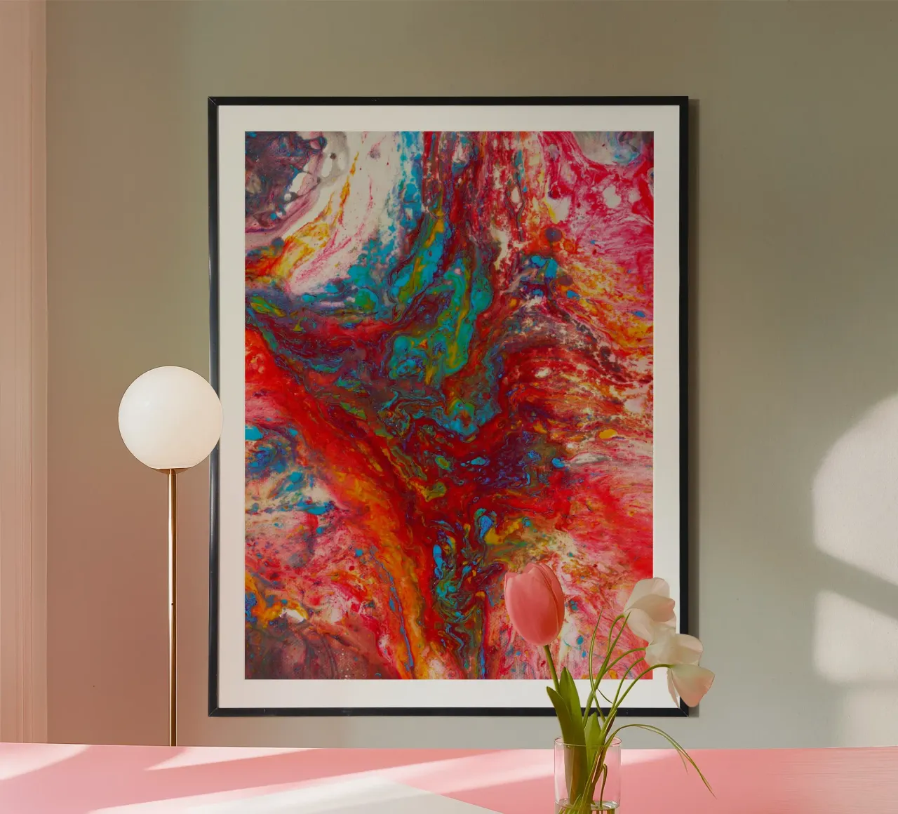 Abstract Artwork Colourful #13 carta hahnemühle da kathrinmay