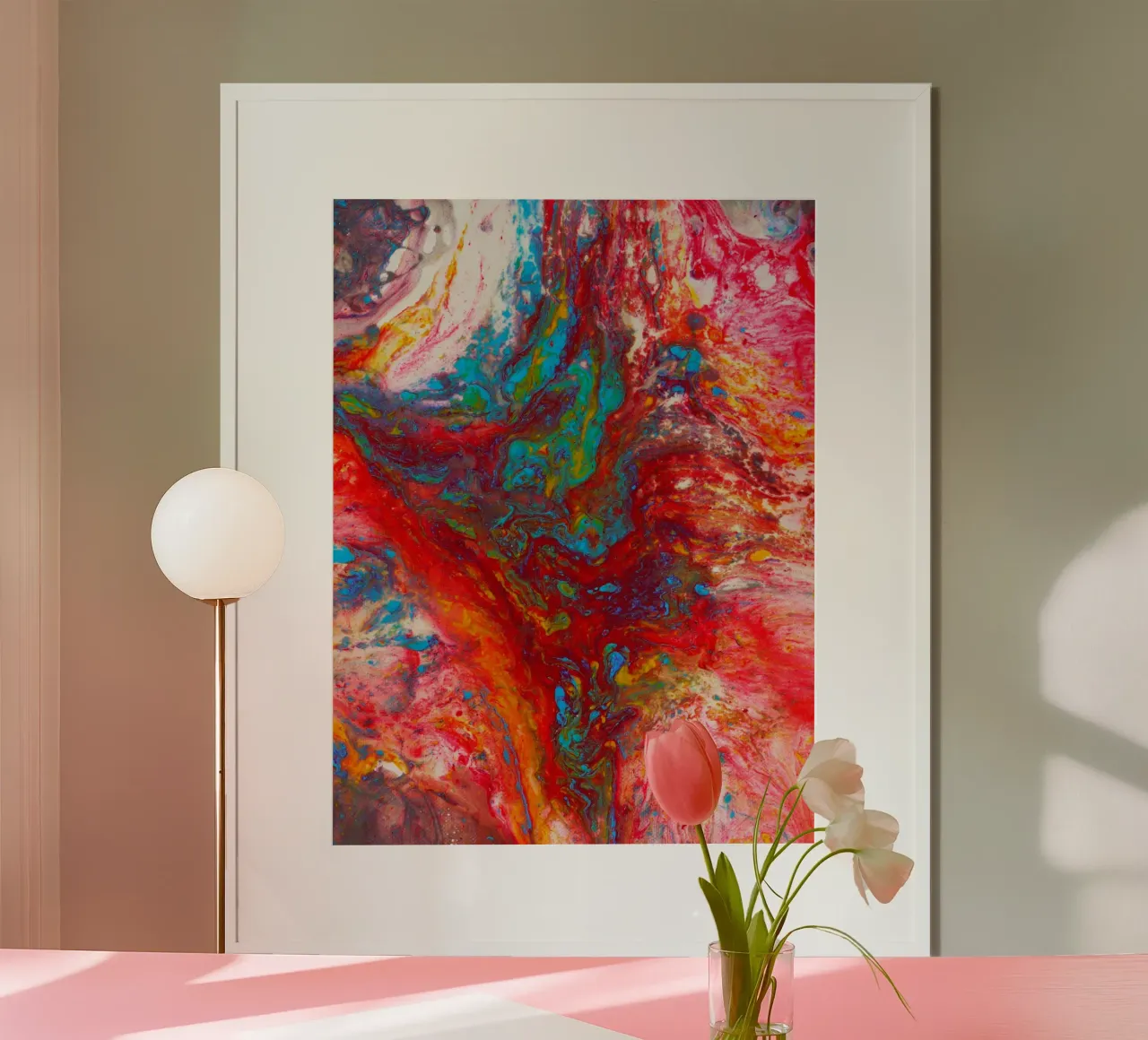 Abstract Artwork Colourful #13 carta hahnemühle da kathrinmay