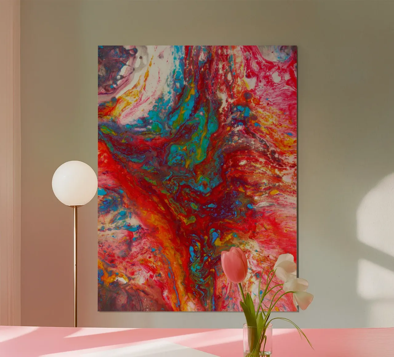 Abstract Artwork Colourful #13 carta hahnemühle da kathrinmay