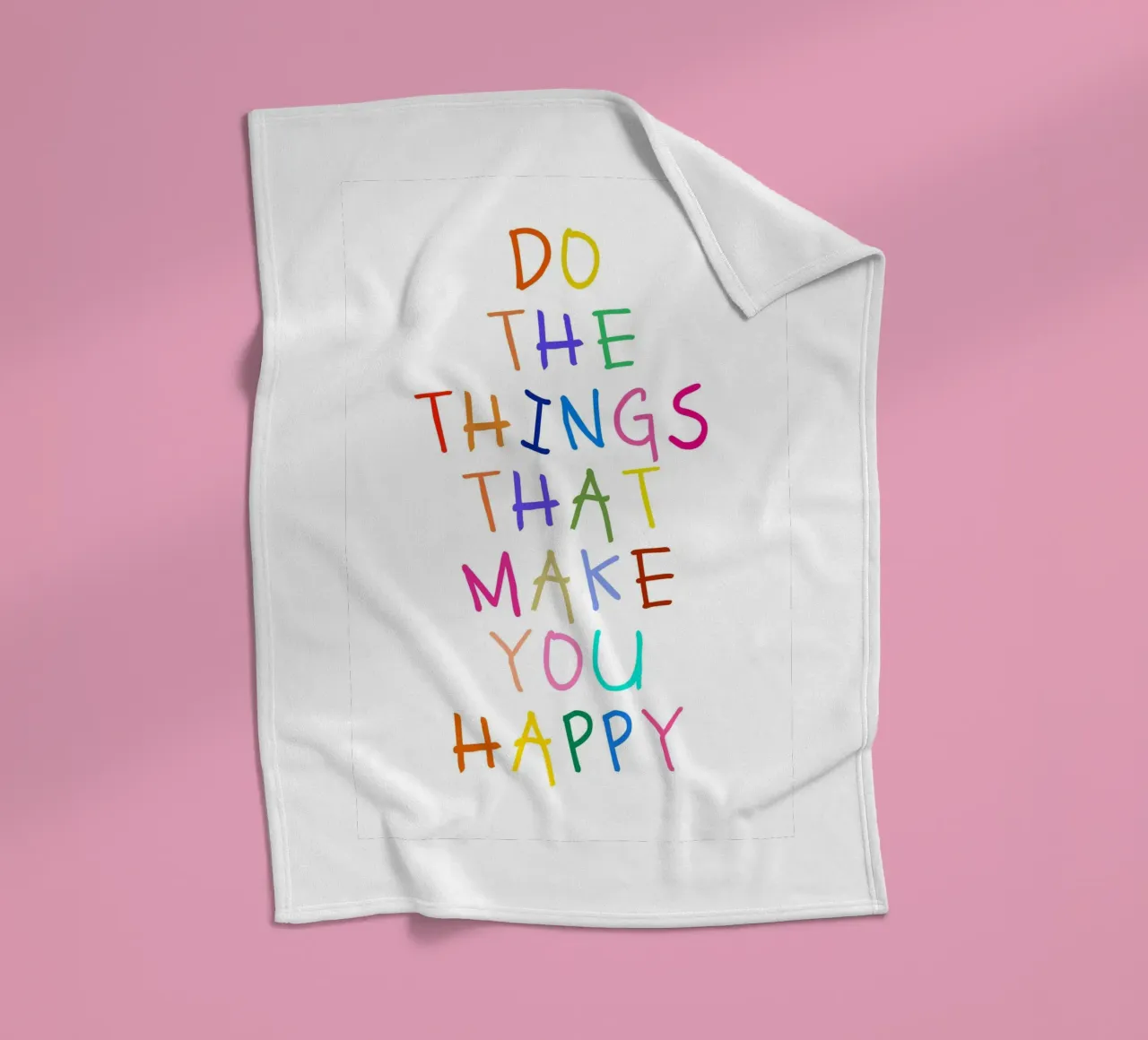 Do the Things That Make You Happy coperta in pile da Attaboy Dsgn