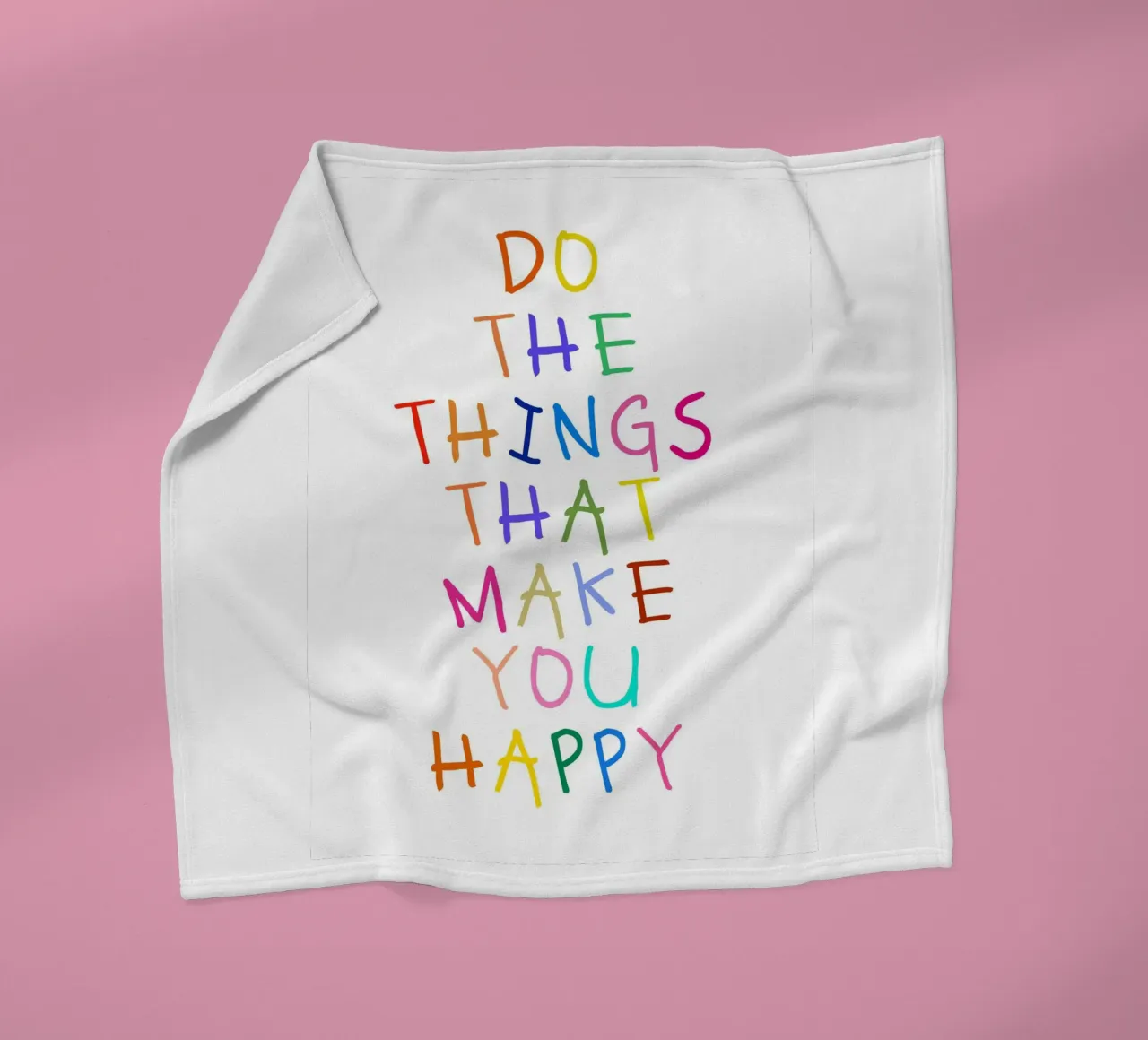 Do the Things That Make You Happy coperta in pile da Attaboy Dsgn