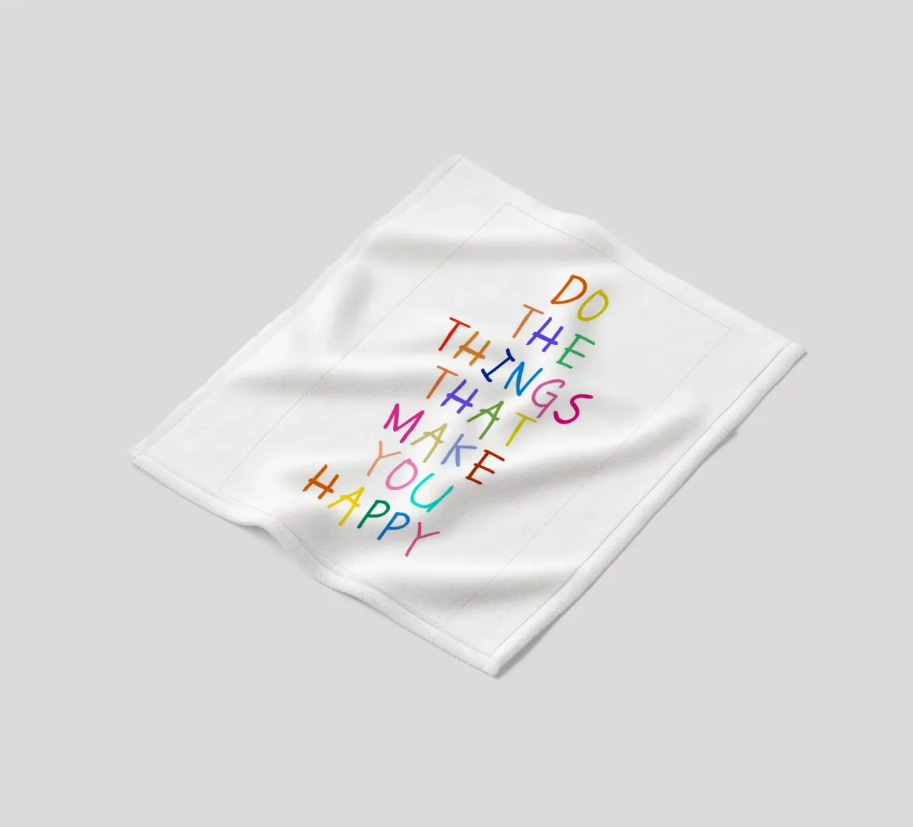 Do the Things That Make You Happy coperta in pile da Attaboy Dsgn